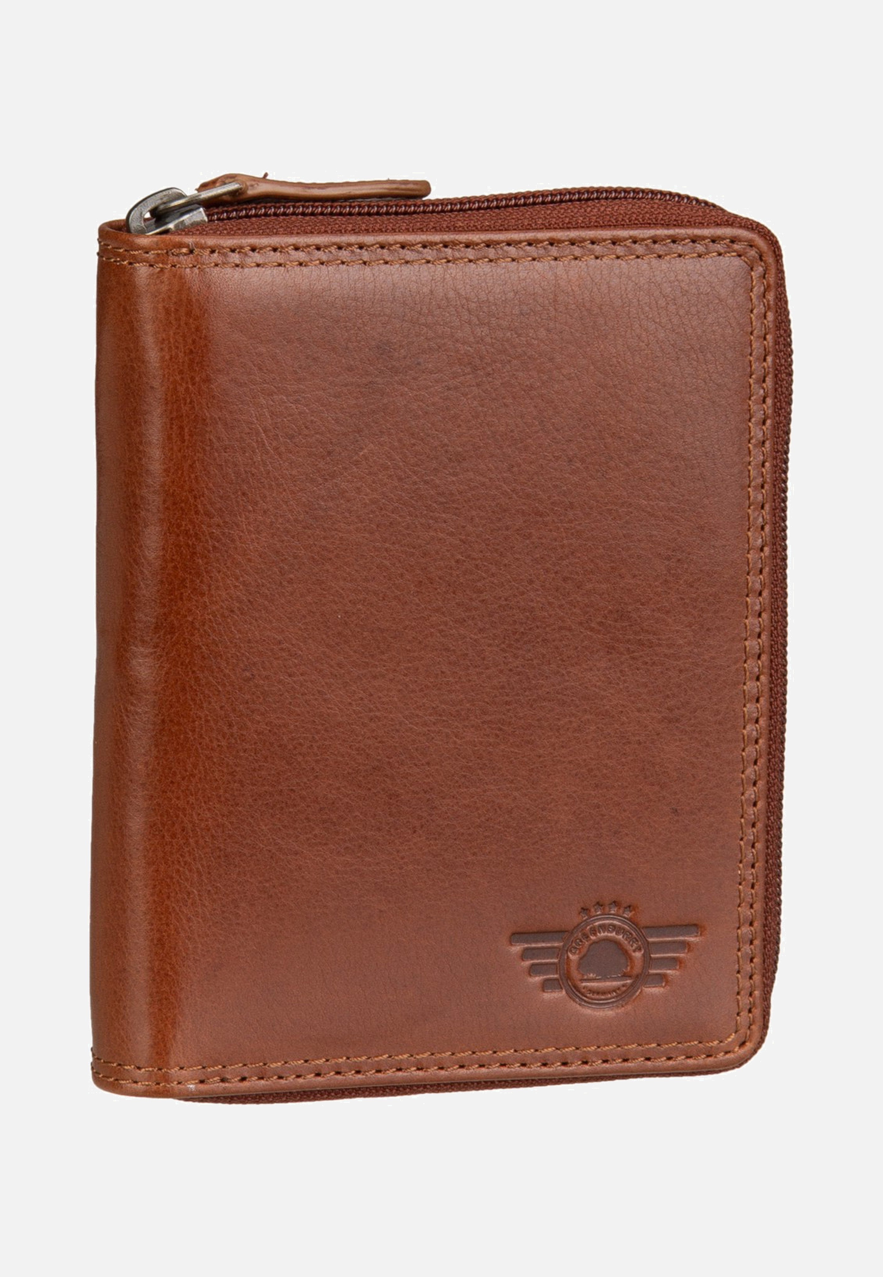 Greenburry Waxy Vintage Rv-Kombibörse RFID Tobacco Nut Portemonnaie