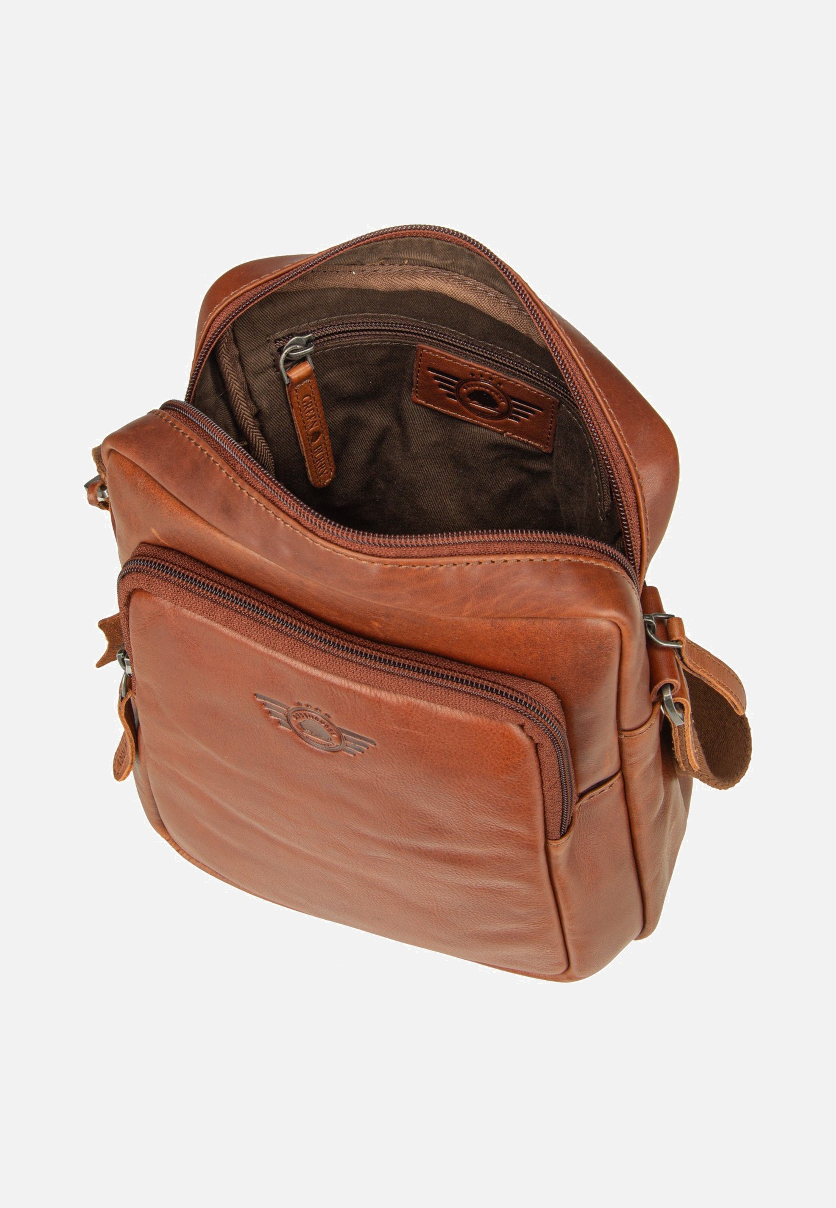 Greenburry Waxy Vintage Shoulderbag Tobacco Nut Umhängetasche