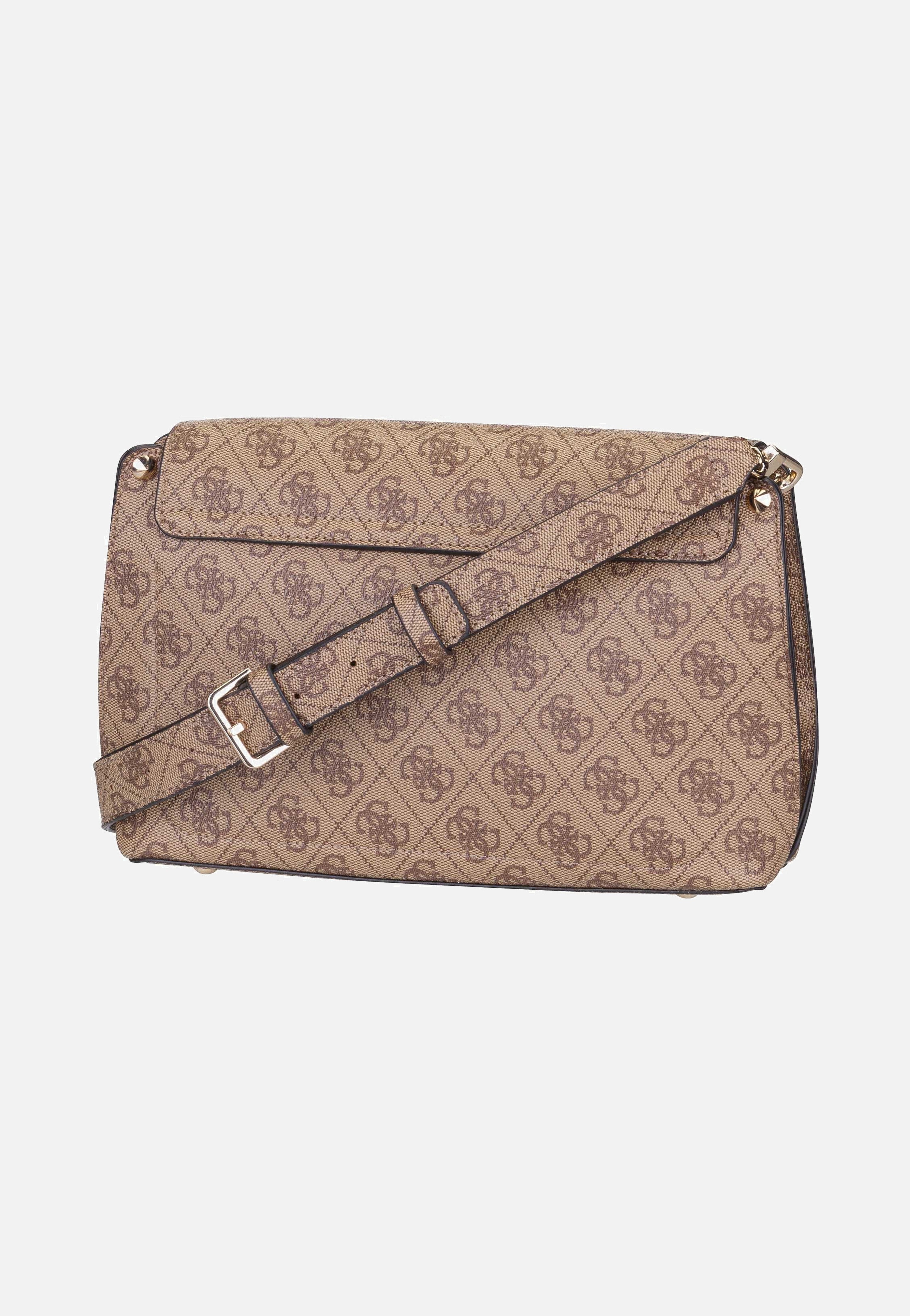 Guess Meridian II Flap CB 74200 Logo Latte Umhängetasche