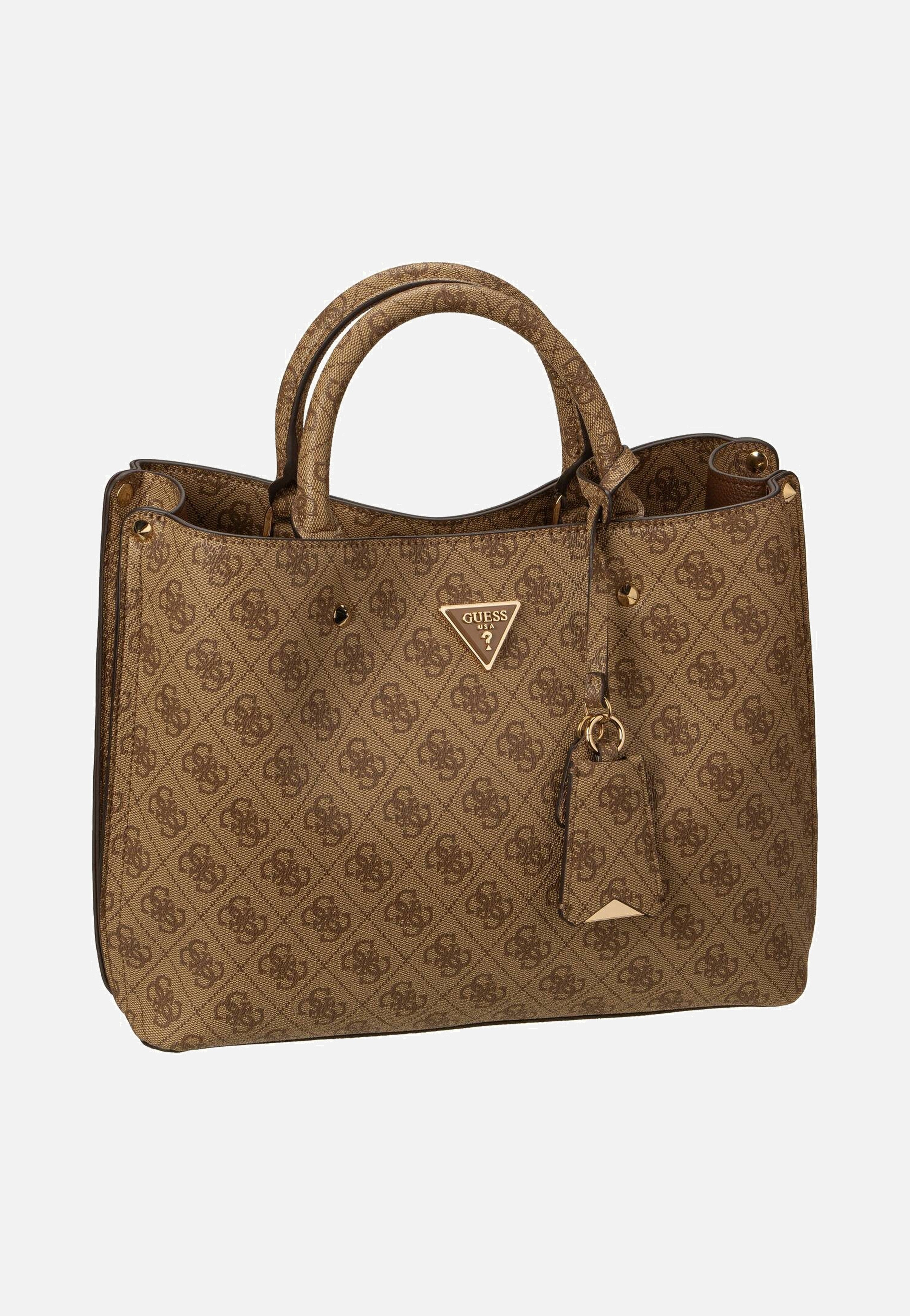 Guess Meridian II Girlfriend SAT 74060 Logo Latte Satchel