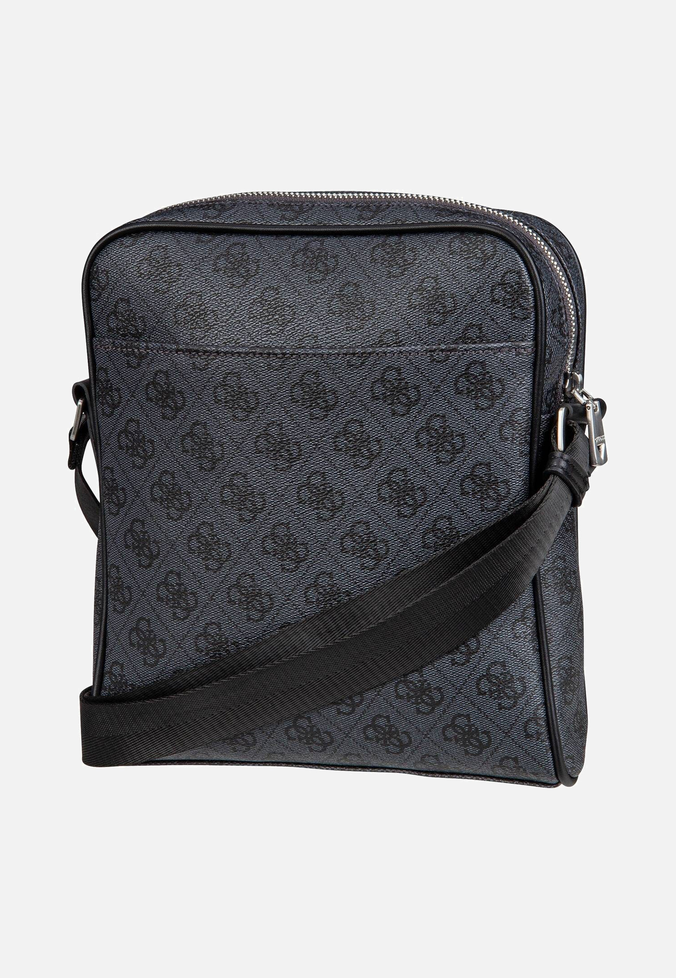 Guess Milano 4G Eco Top Zip Black Umhängetasche