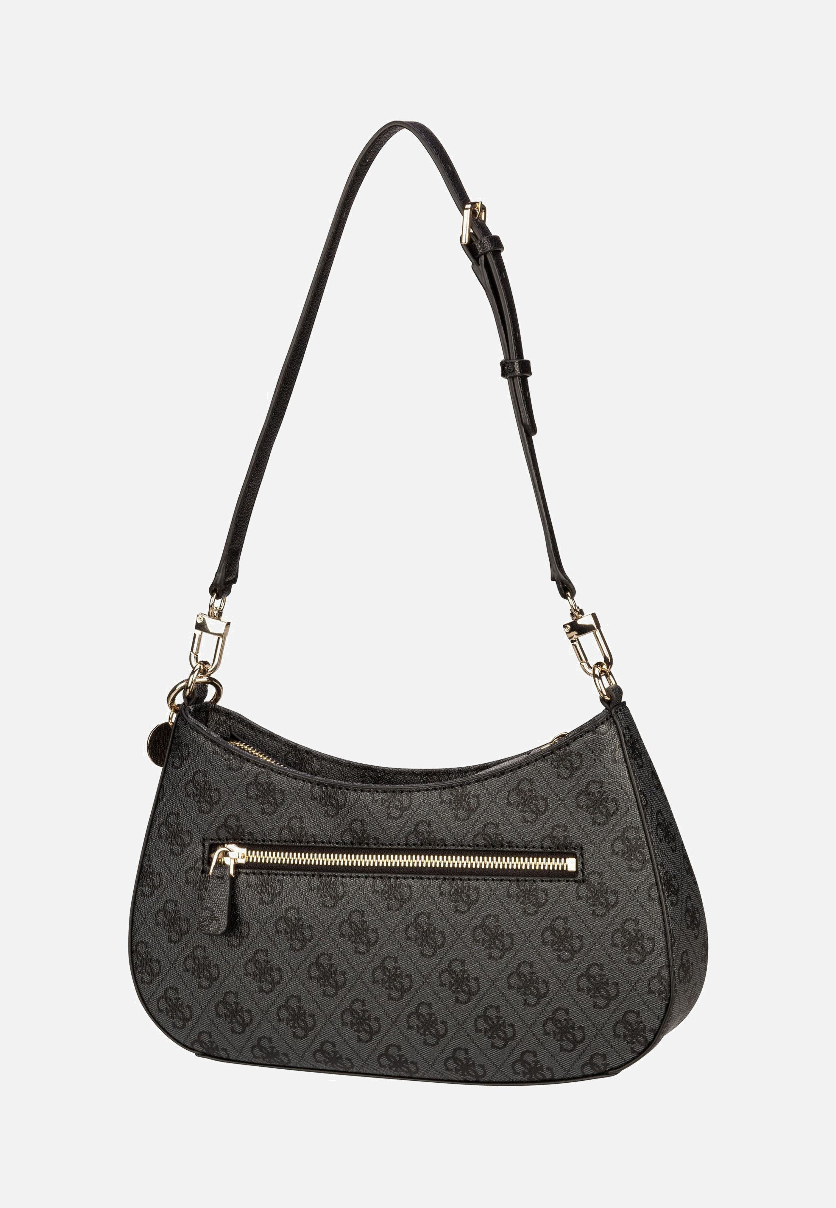 Guess Noelle II Top Zip SHB 72180 Logo Coal Evening Bag