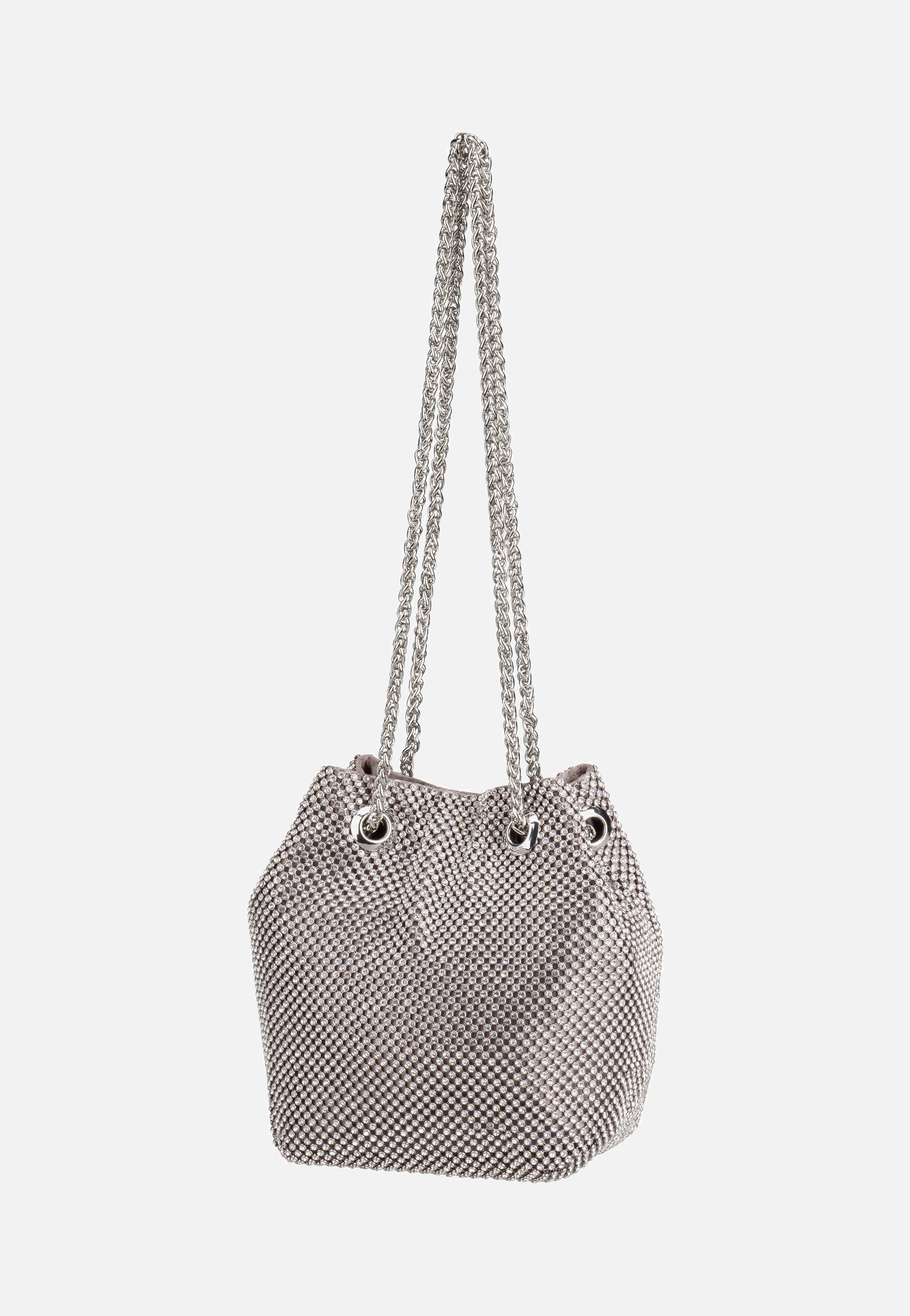 Guess Zalina Pouch 50750 Silver Evening Bag