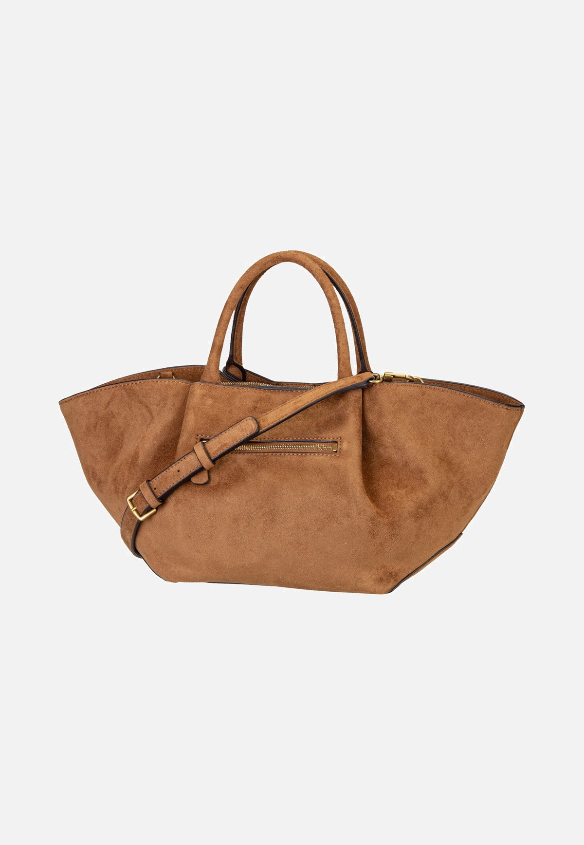 Guess Allegra Girlfriend Suede 37060 Cognac Satchel