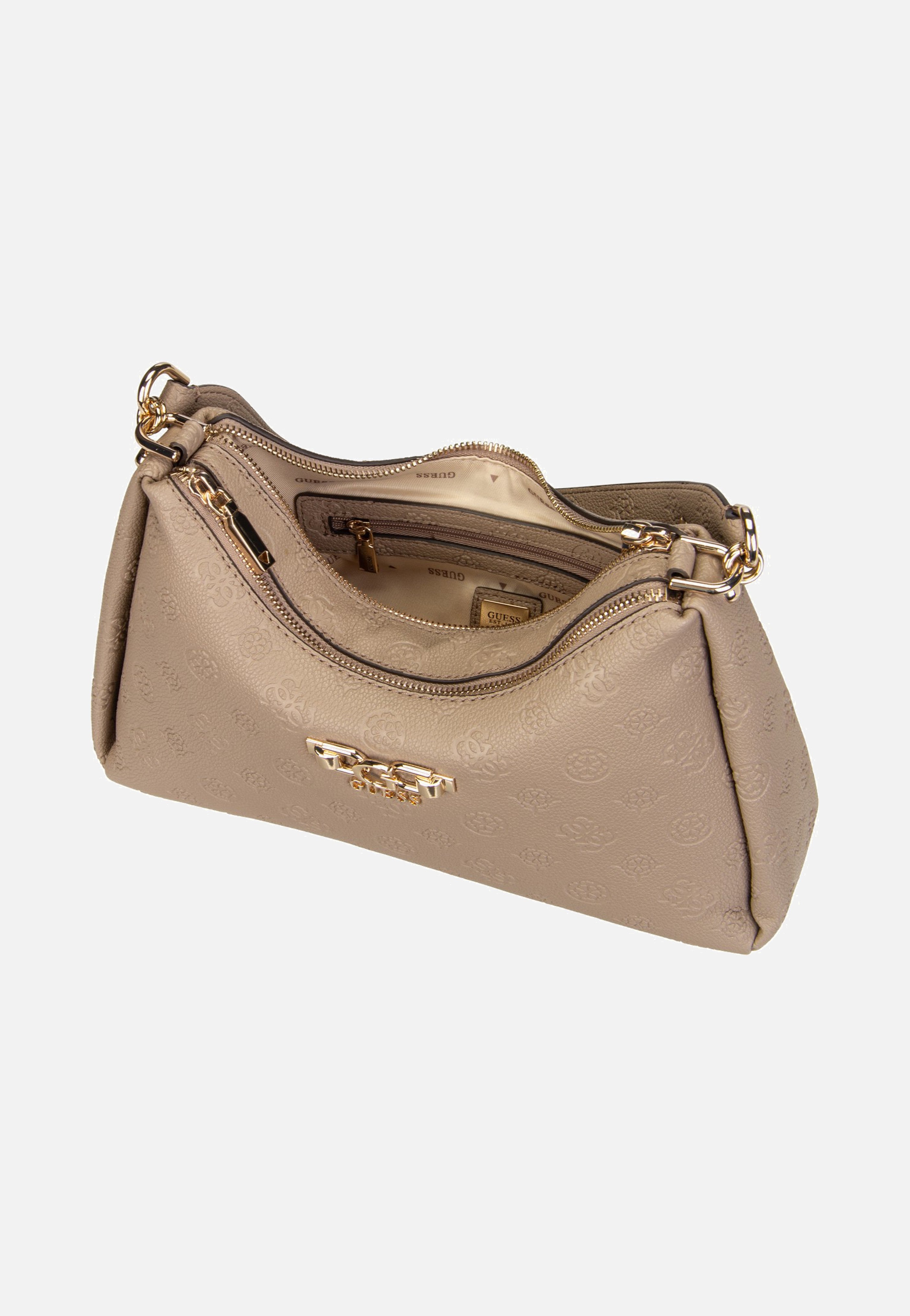 Guess Anise Double Zip 16180 Dark Oak Schultertasche