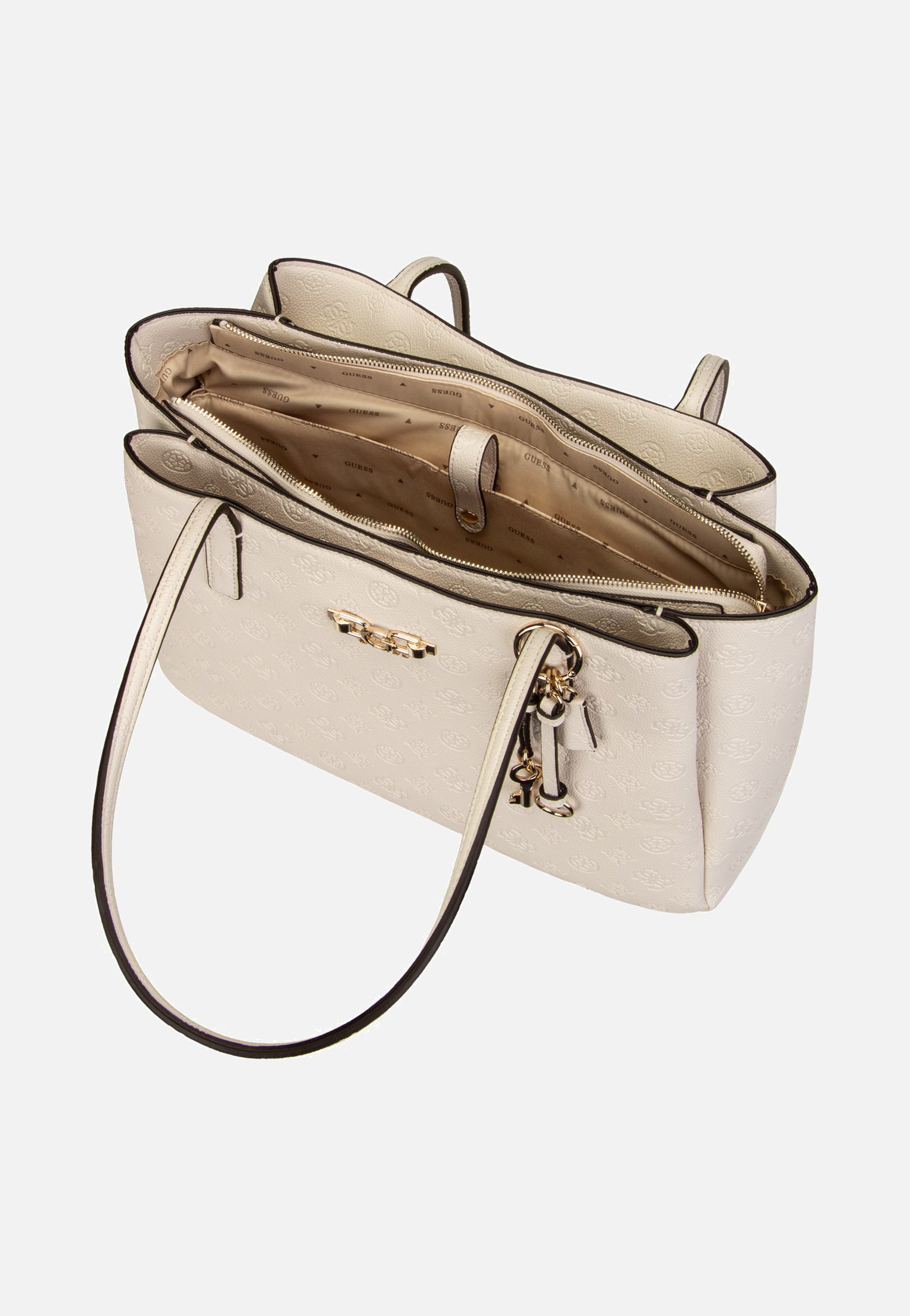 Guess Anise Multi Comp Tote Stone Logo Shopper