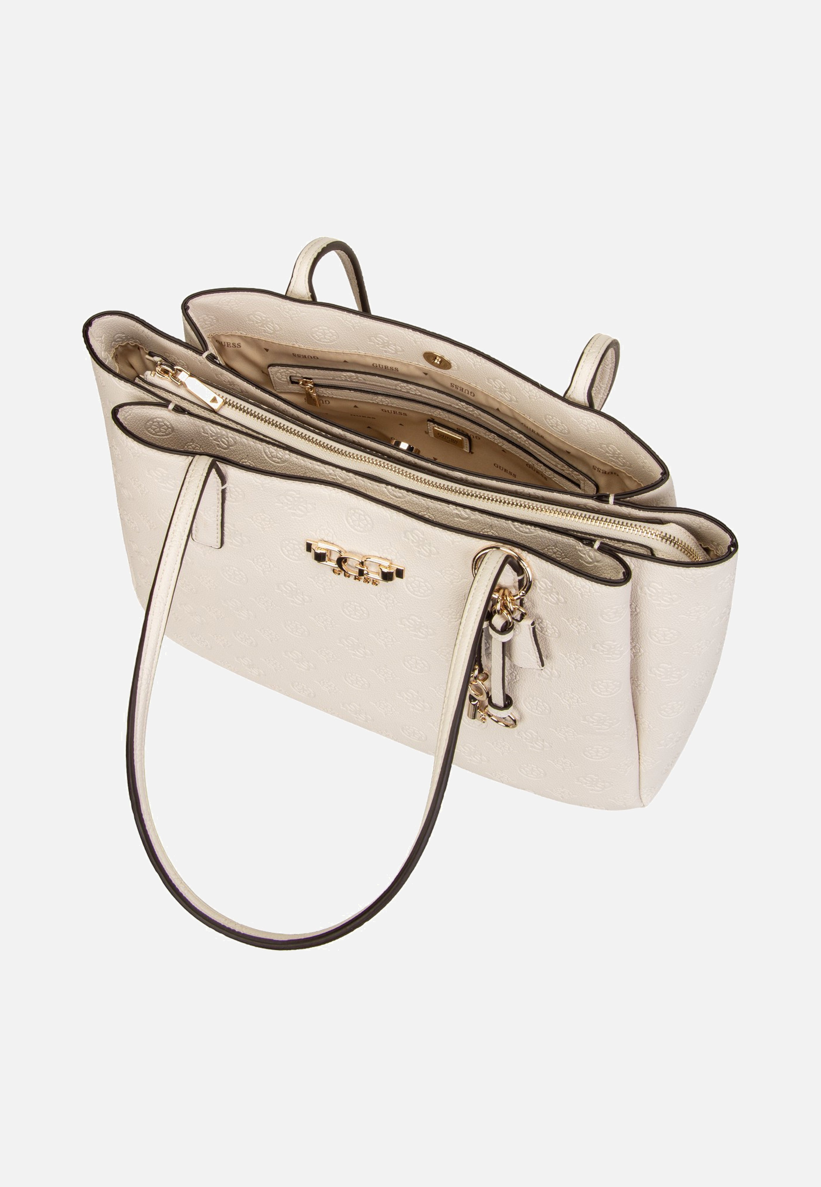 Guess Anise Multi Comp Tote Stone Logo Shopper
