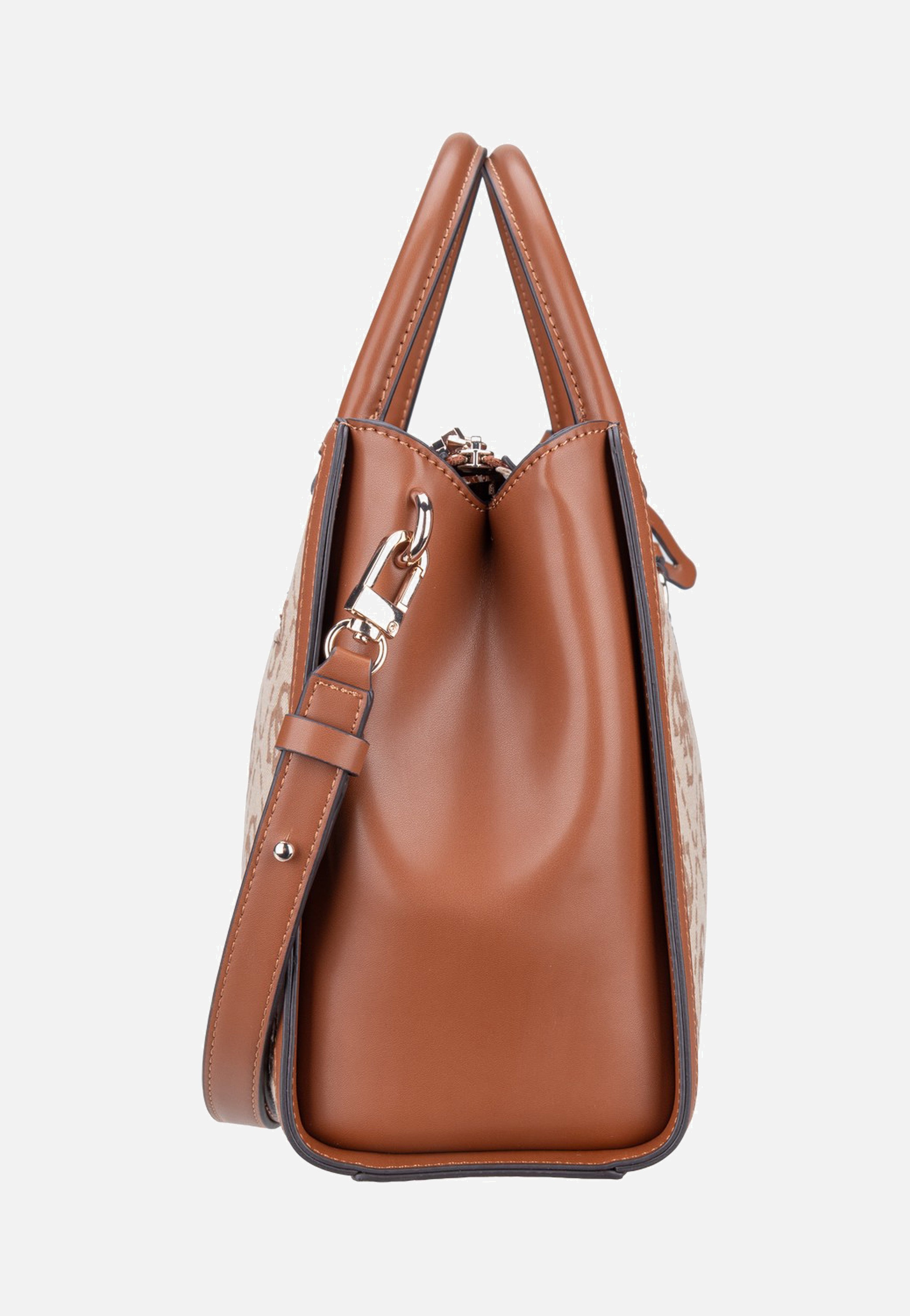 Guess Audrey Logo Girlfriend 55070 Latte Logo Satchel