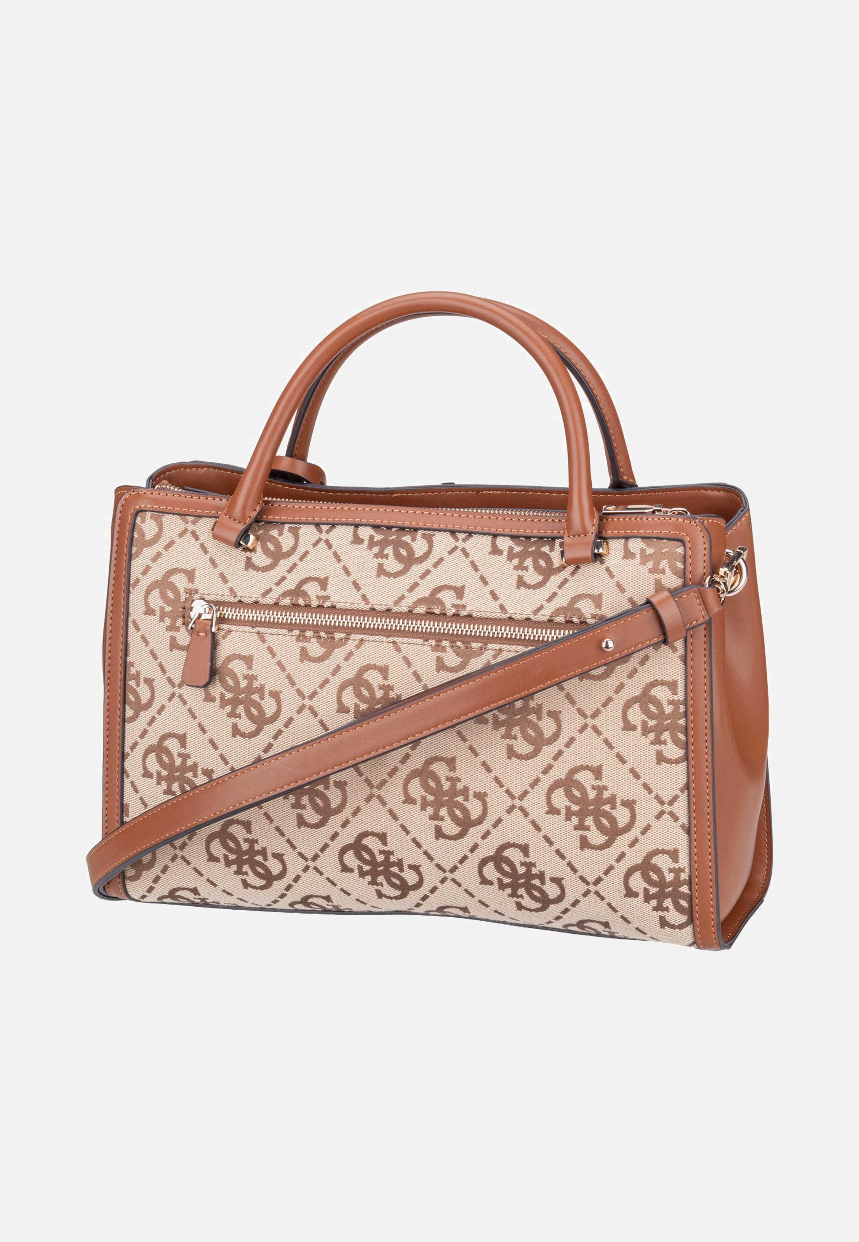 Guess Audrey Logo Girlfriend 55070 Latte Logo Satchel