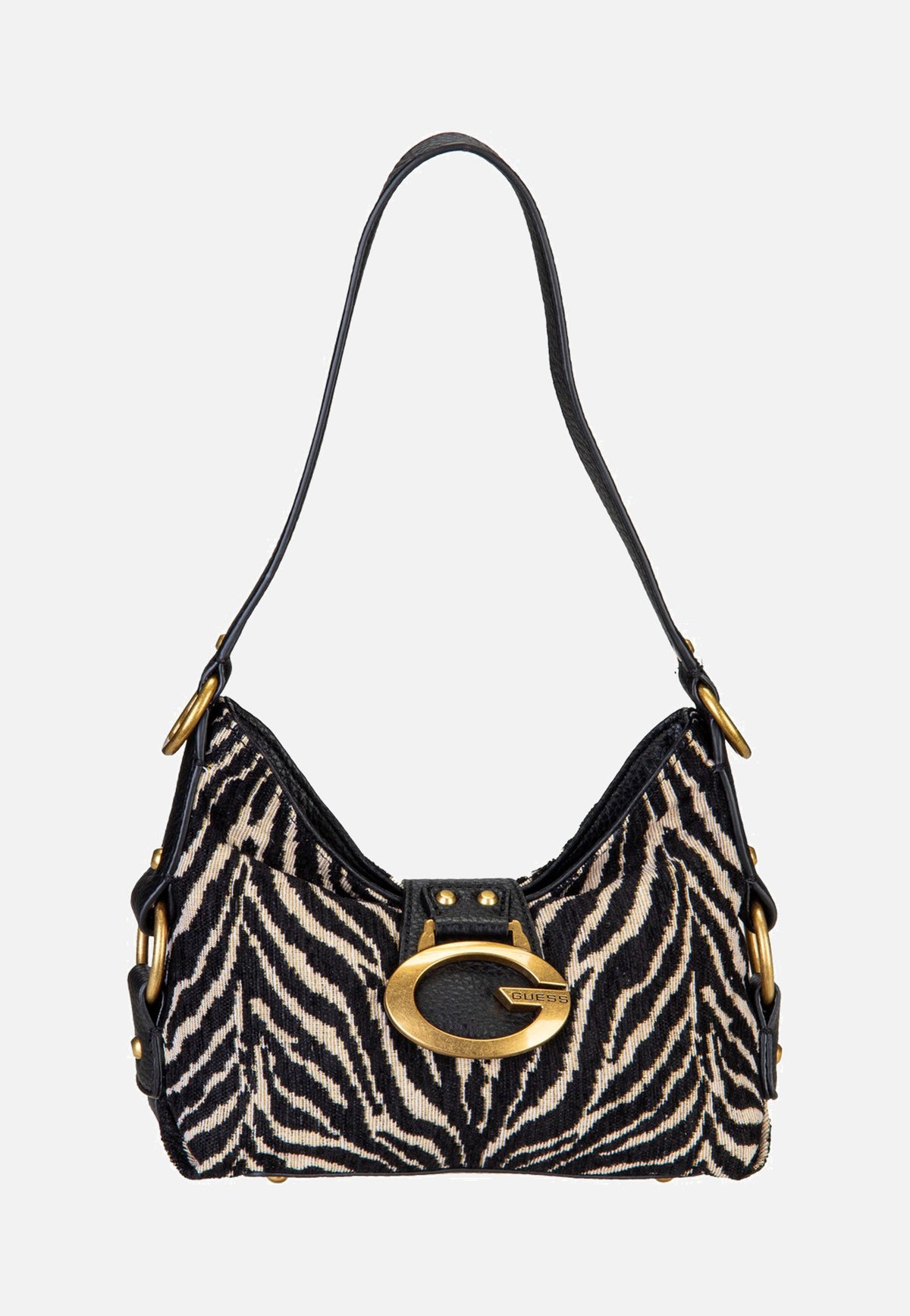 Guess Camden Mini Zebra 8720 Black Schultertasche