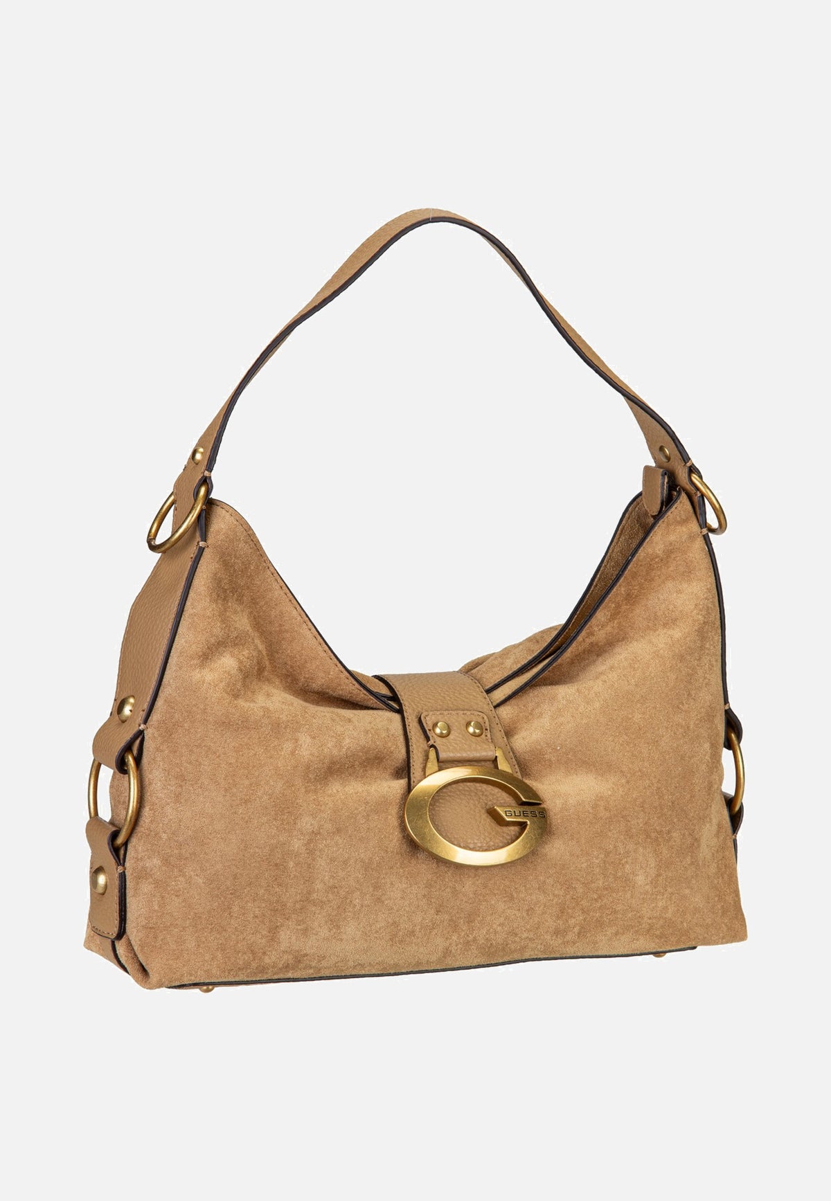 Guess Camden Shoulder Suede 8180 Tan Schultertasche