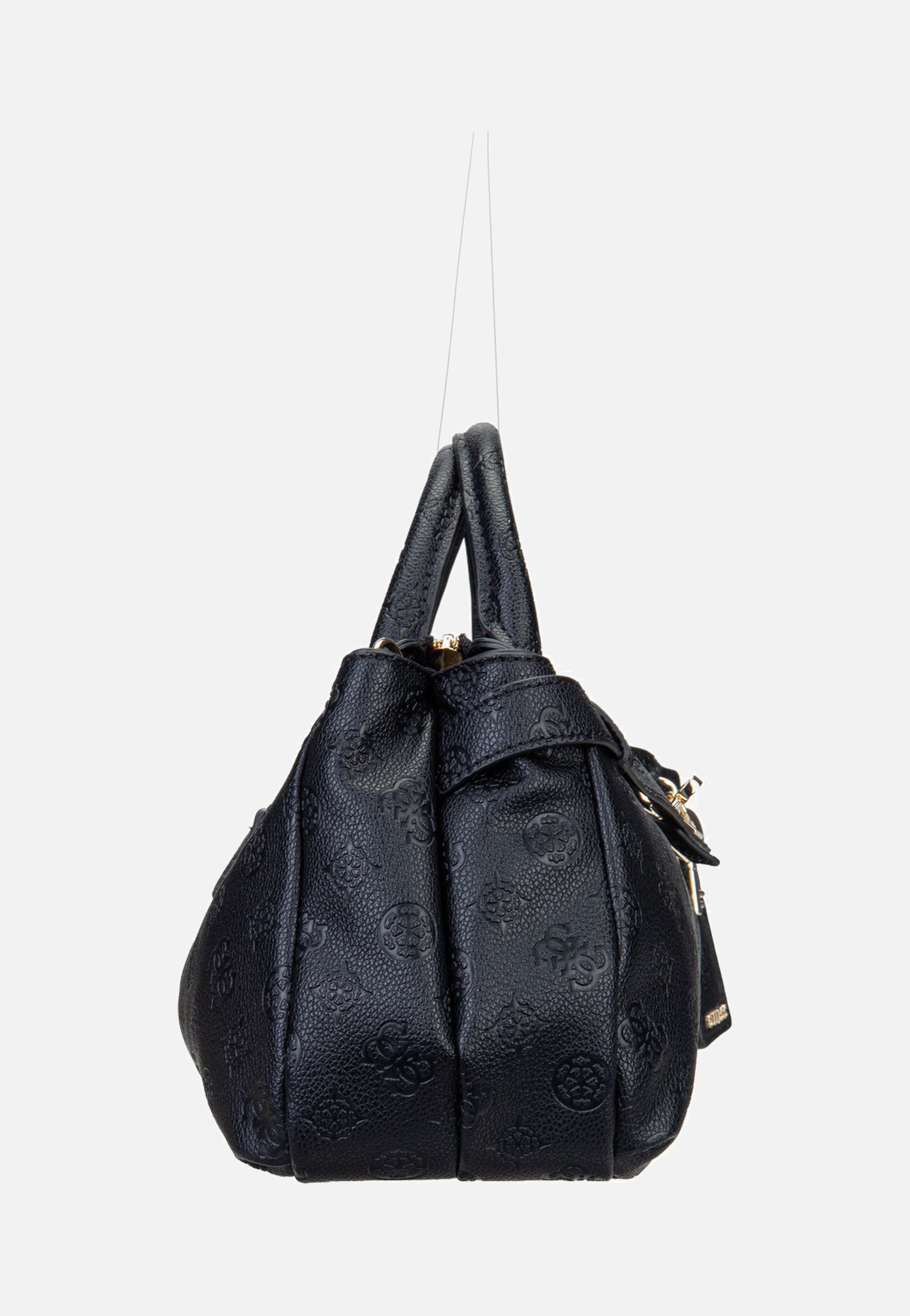 Guess Ella Logo Girlfriend 46050 Black Logo Handle Bag
