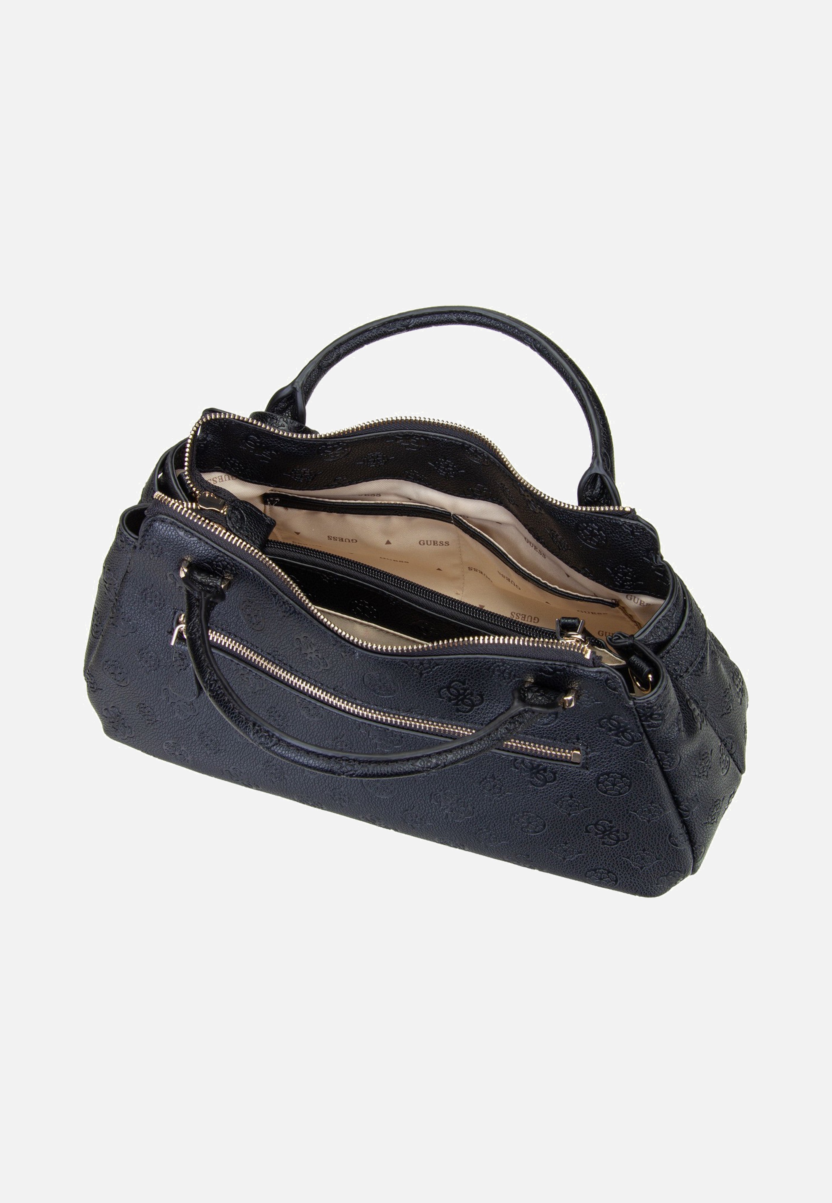 Guess Ella Logo Girlfriend 46050 Black Logo Handle Bag