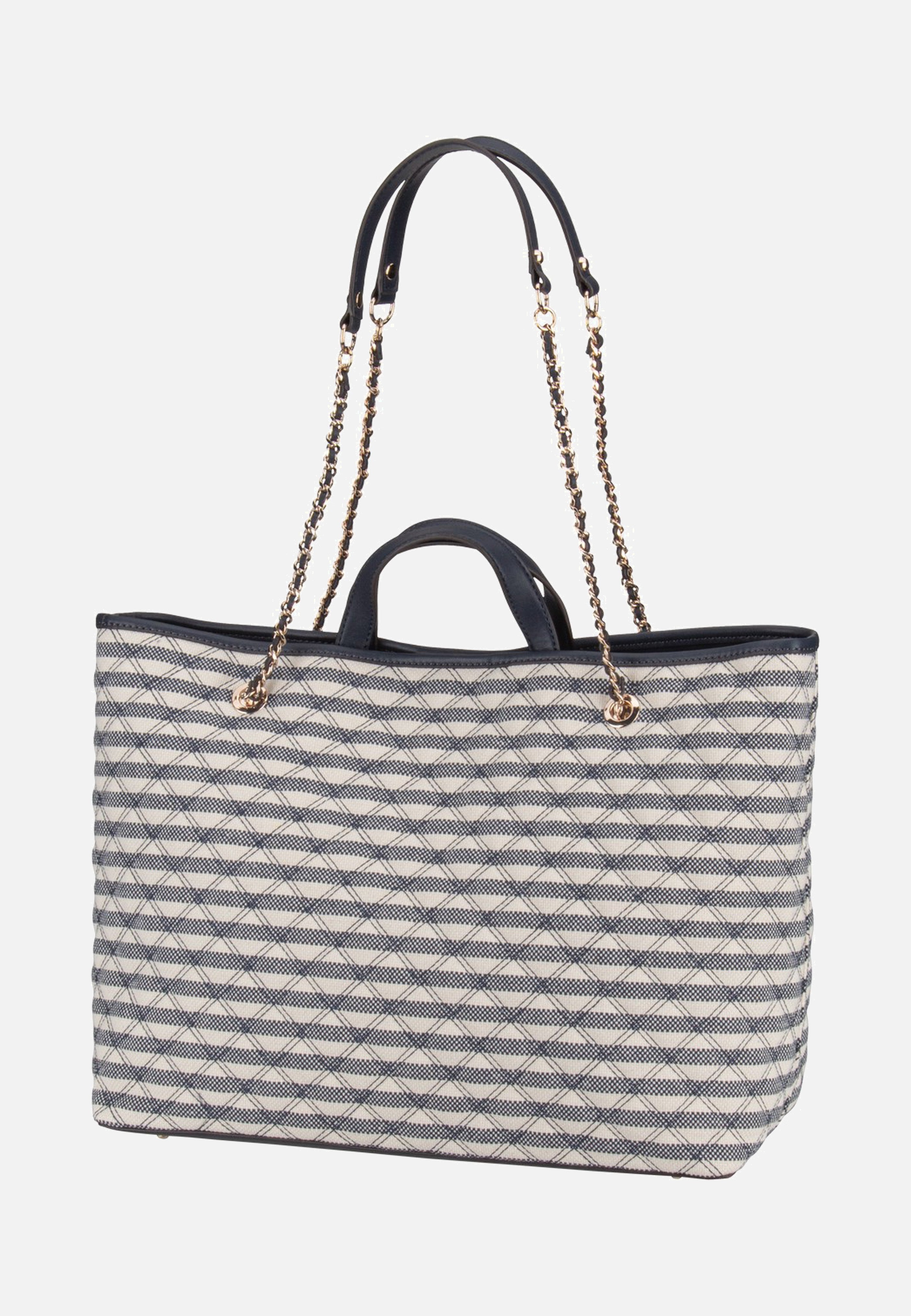 Guess Giully II Large 2 In 1 Tote Navy Multi Shopper