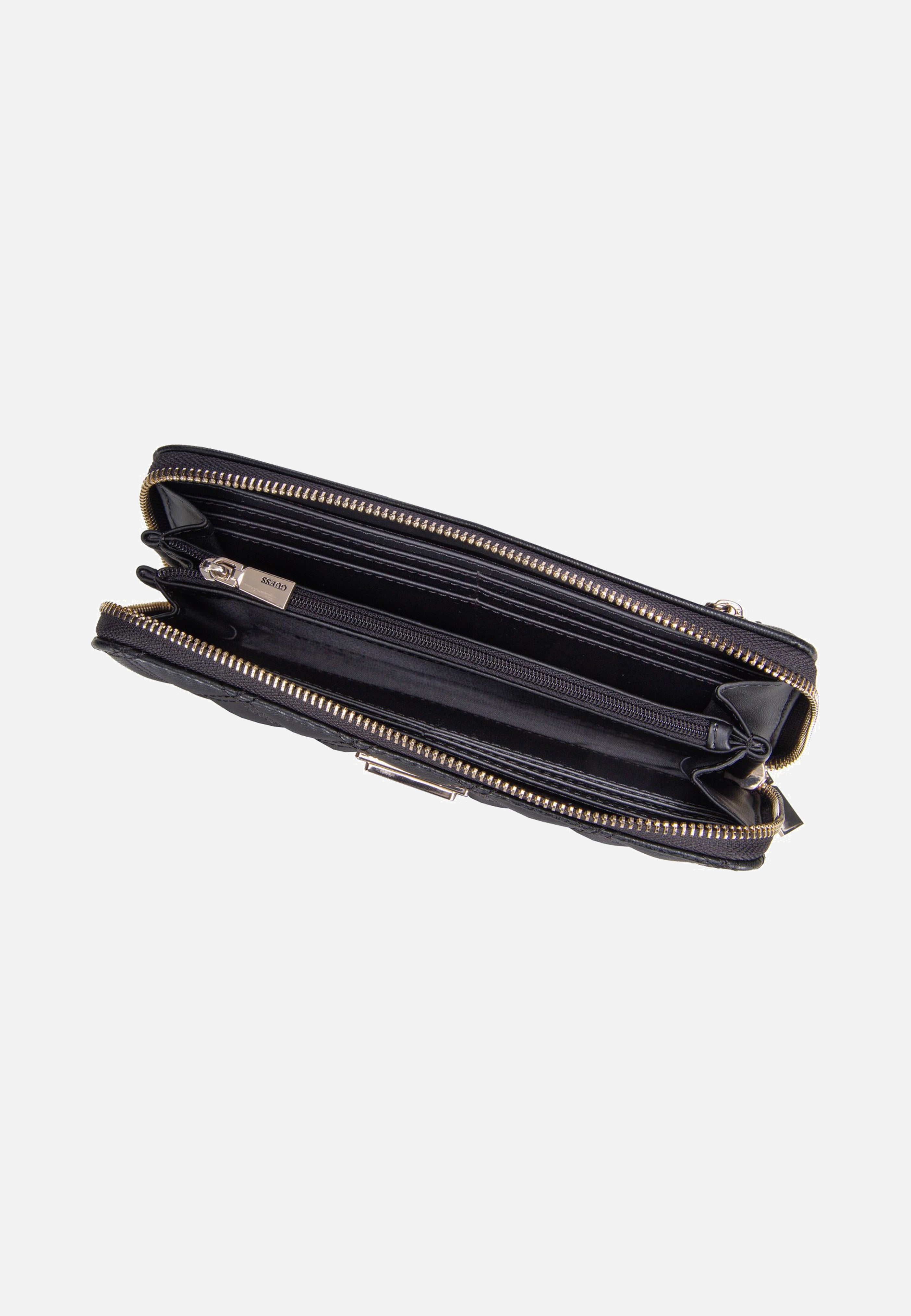 Guess Giully II Slg Large Zip Around Black Portemonnaie