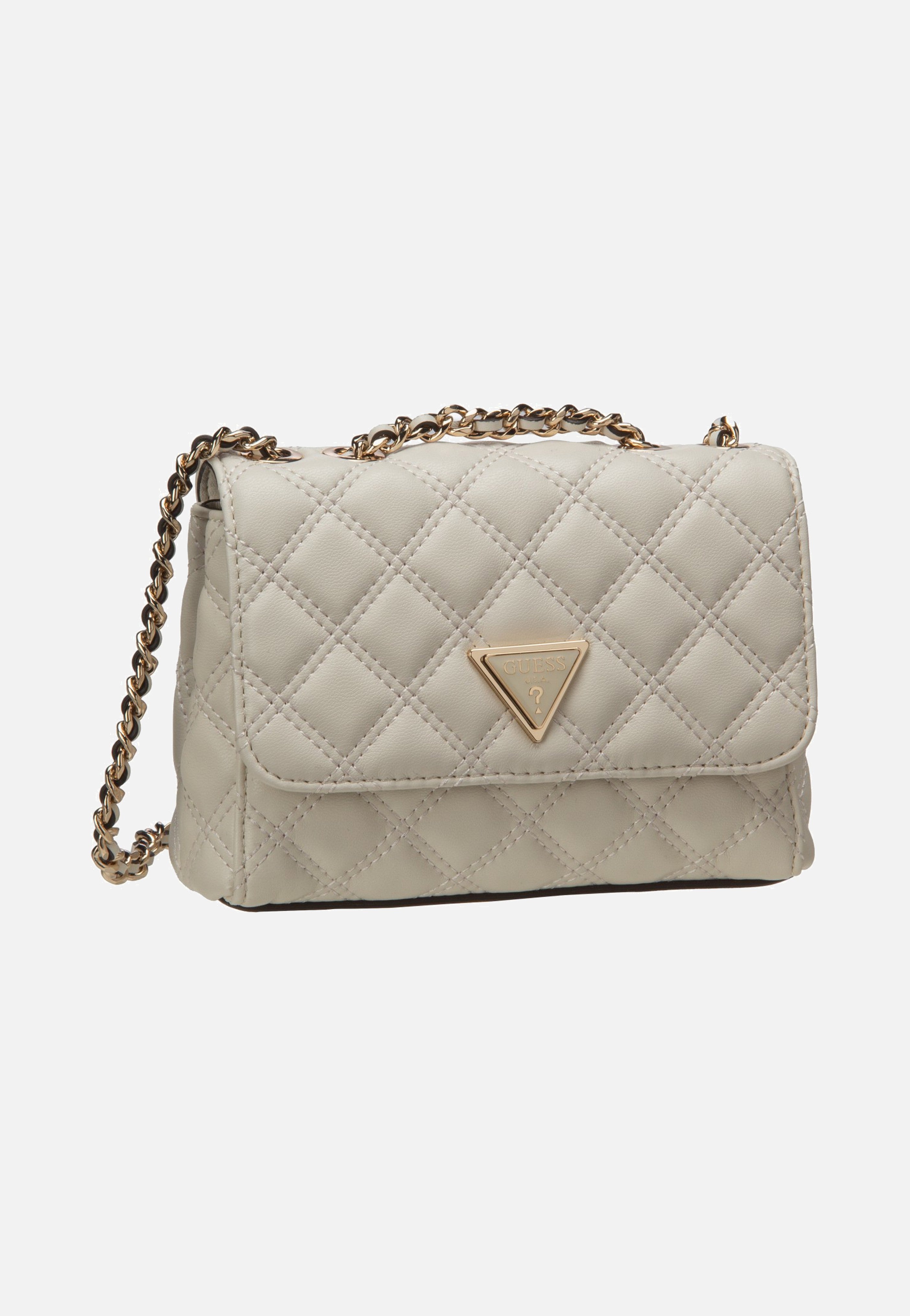 Guess Giully II Mini 2 Comp Conv Flap Off White Evening Bag