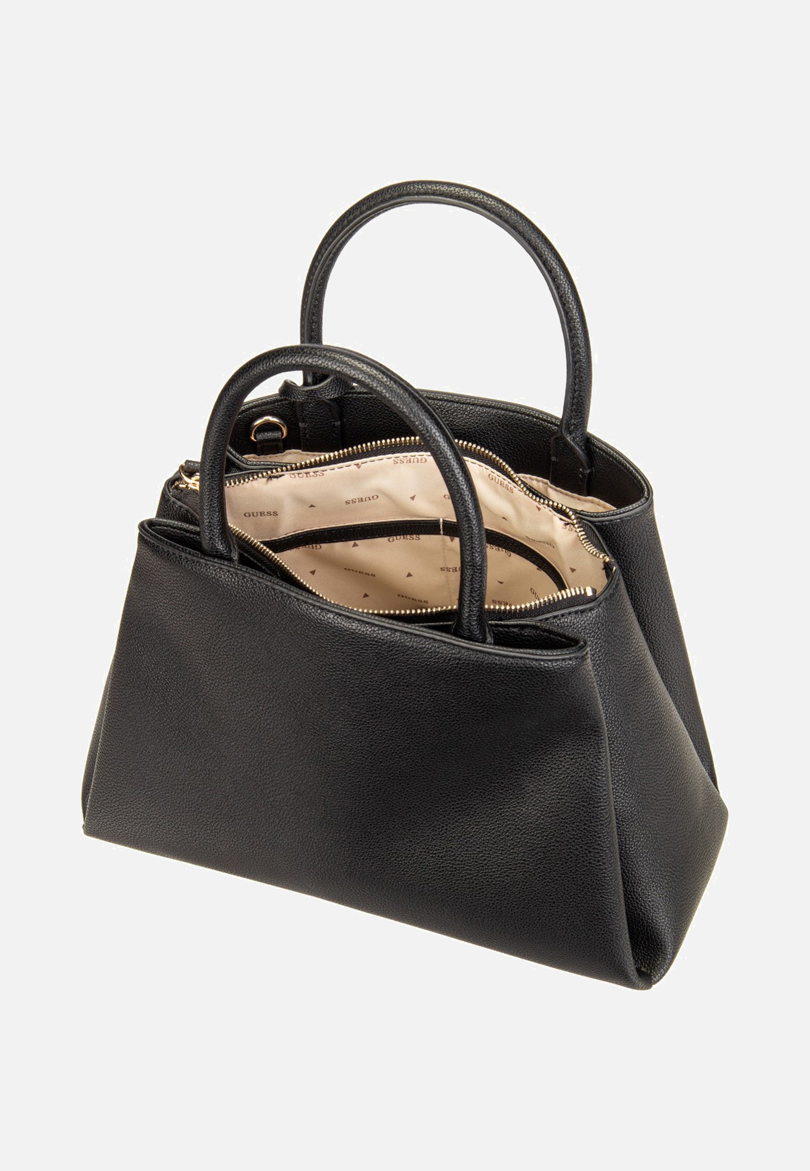 Guess Isola 3 Comp Satchel Black Satchel
