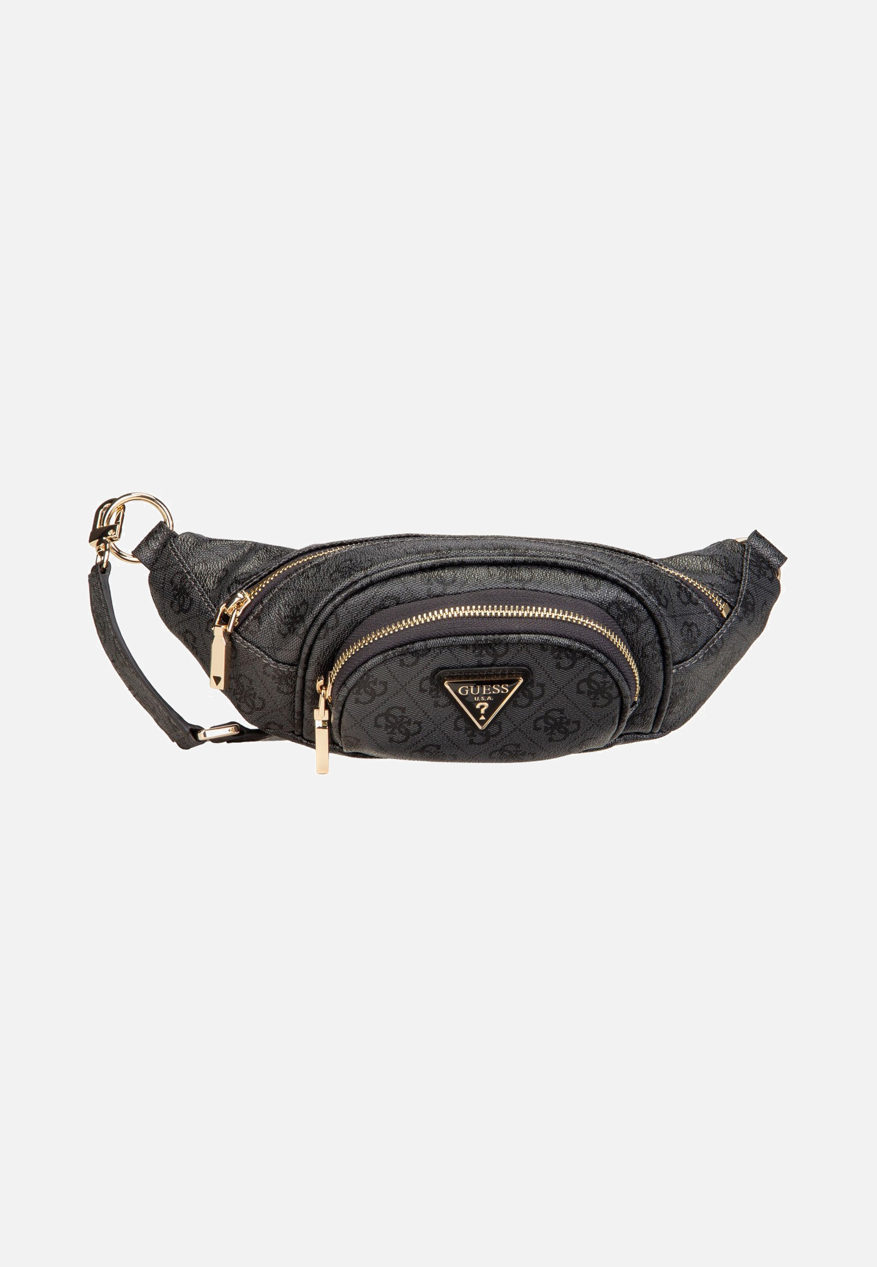 Guess Latona Belt Bag Coal Logo Sling Bag