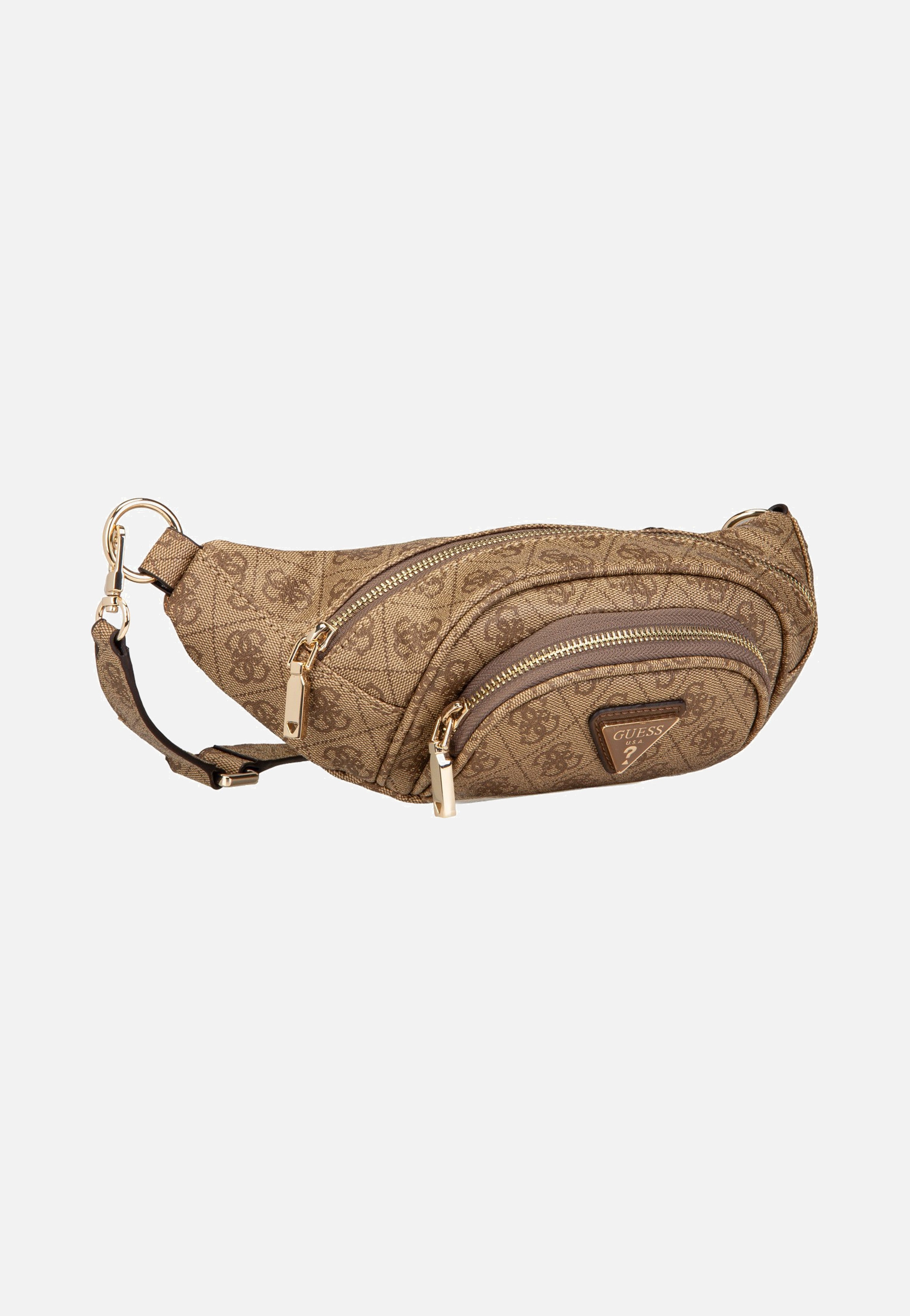 Guess Latona Belt Bag Latte Logo Sling Bag