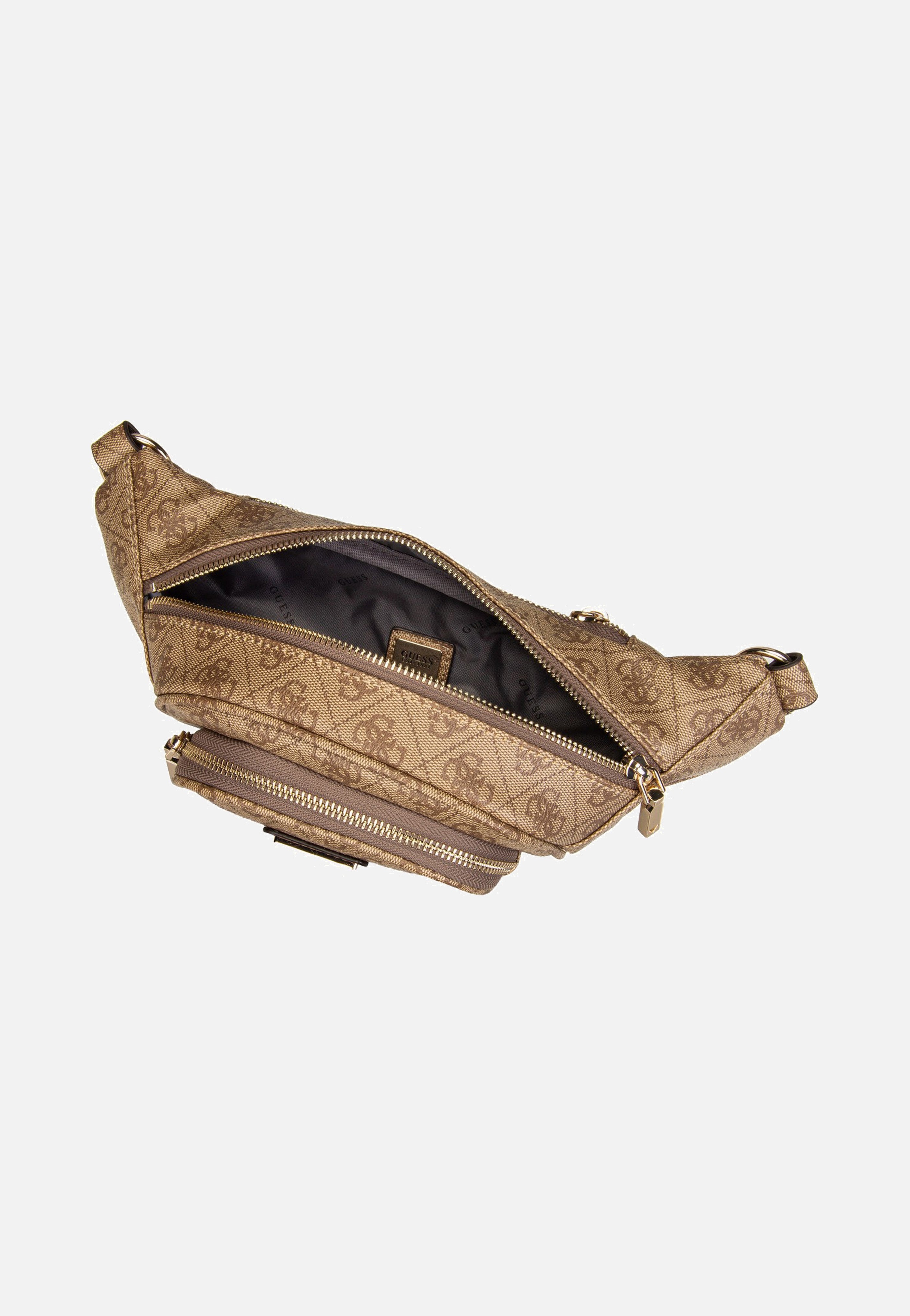 Guess Latona Belt Bag Latte Logo Sling Bag