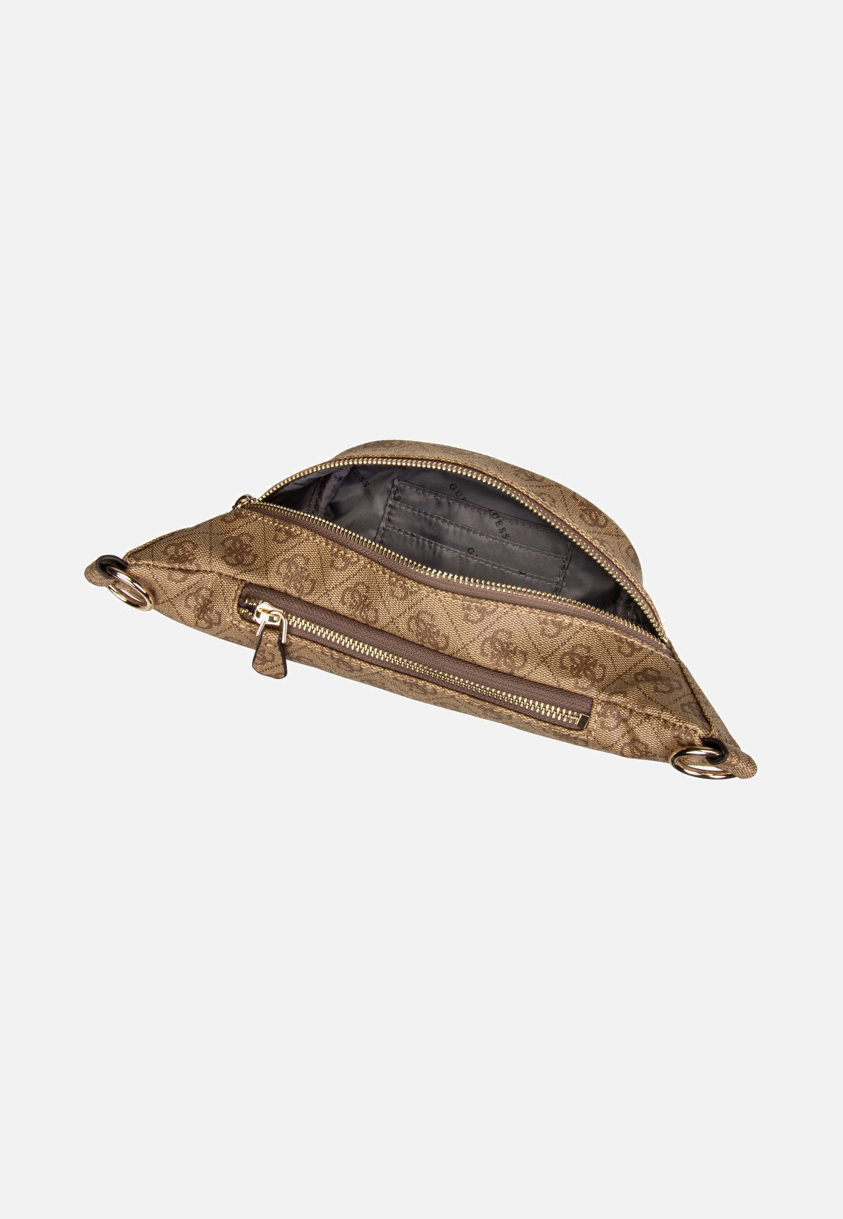 Guess Latona Belt Bag Latte Logo Sling Bag