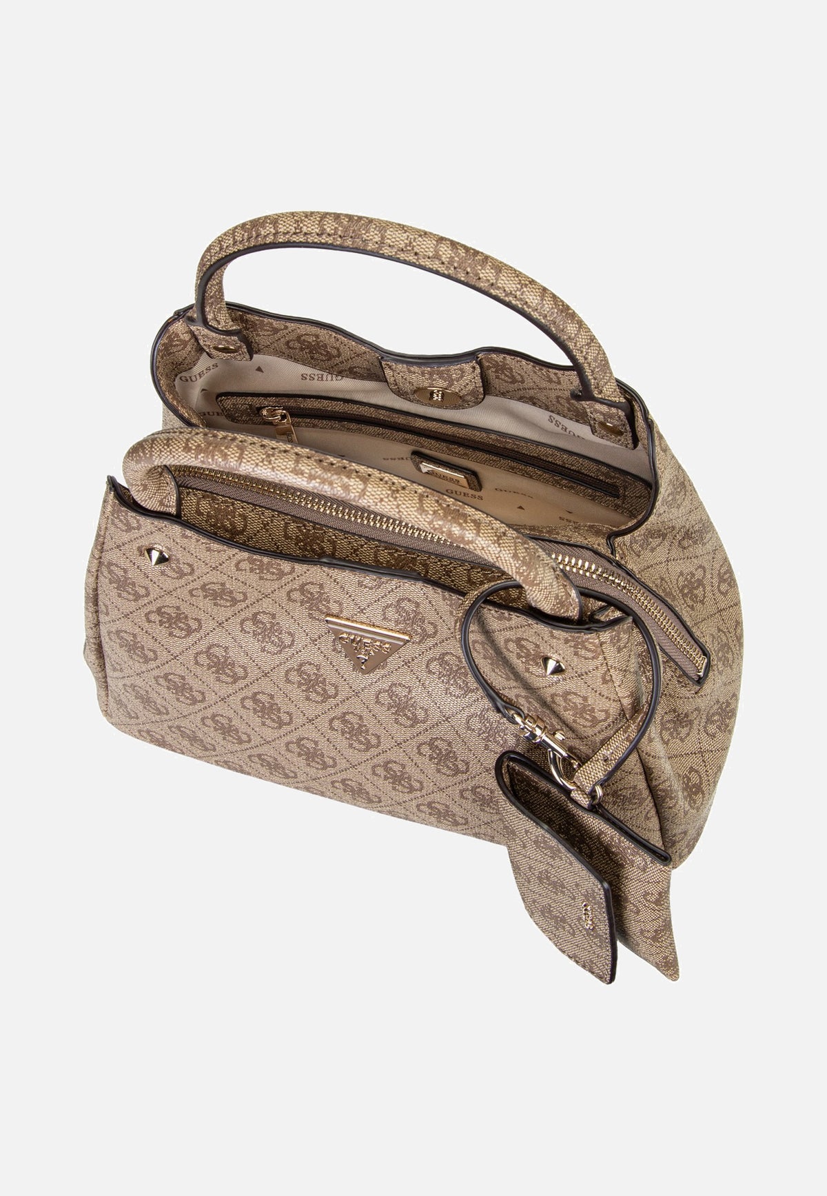 Guess Lorella Logo Small Girlfriend 84220 Latte Logo Henkeltasche