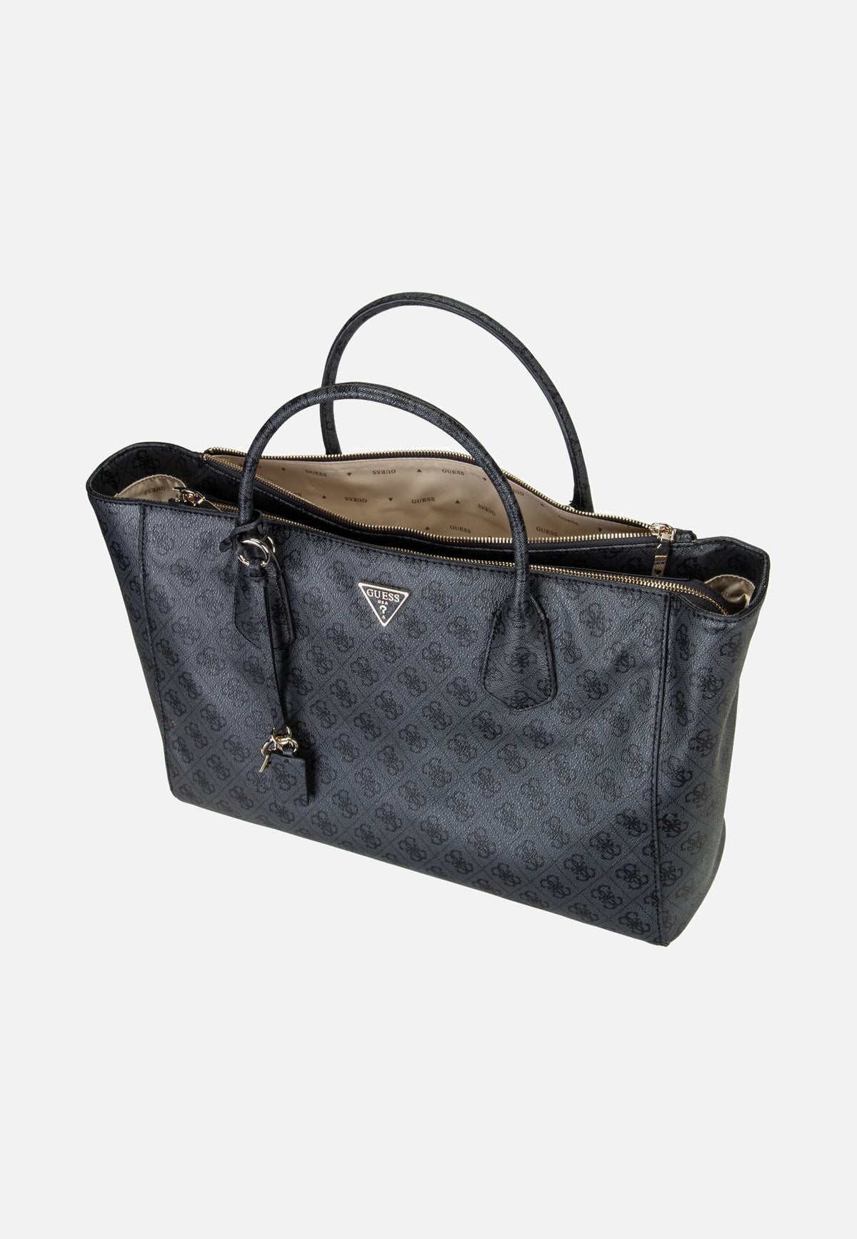 Guess Marissa Logo Tech 82240 Coal Logo Tote Bag
