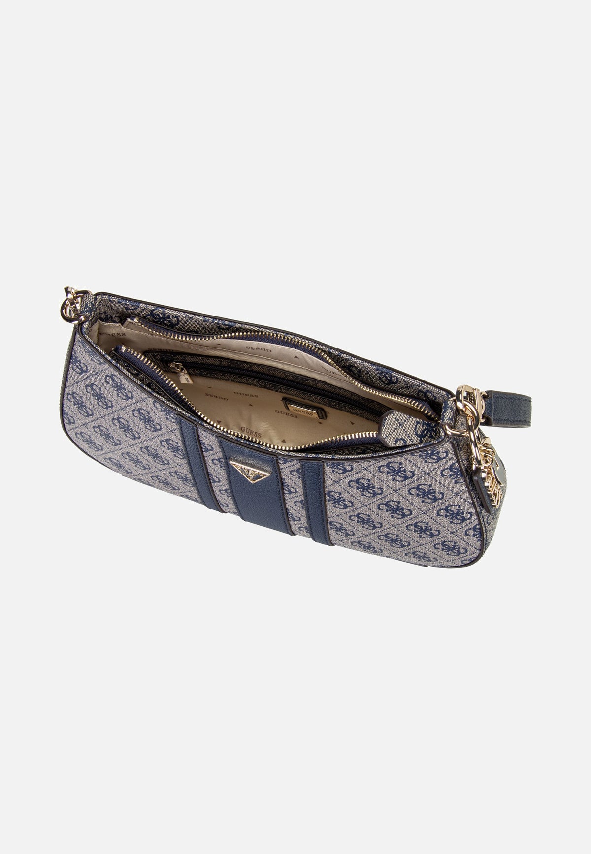 Guess Noelle II Top Zip 72180 Midnight Logo Abendtasche