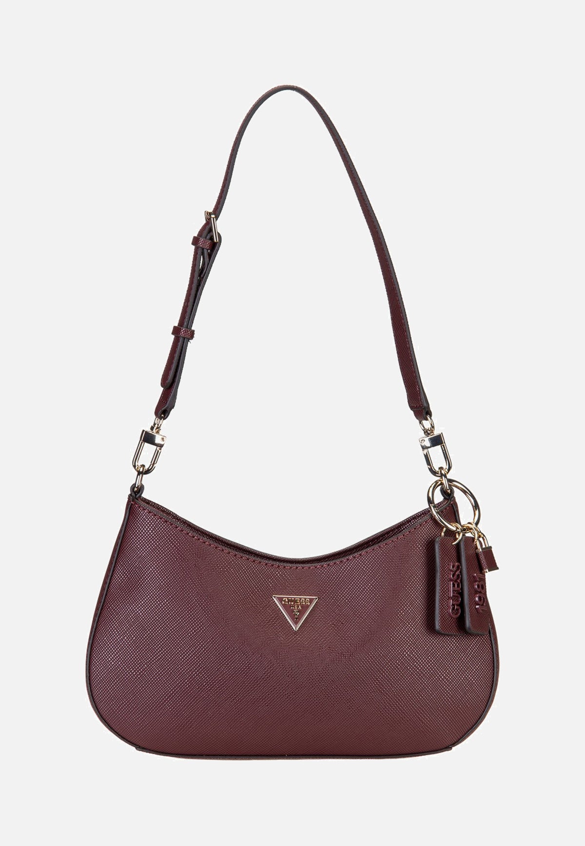 Guess Noelle II Top Zip Saffiano 72180 Burgundy Abendtasche