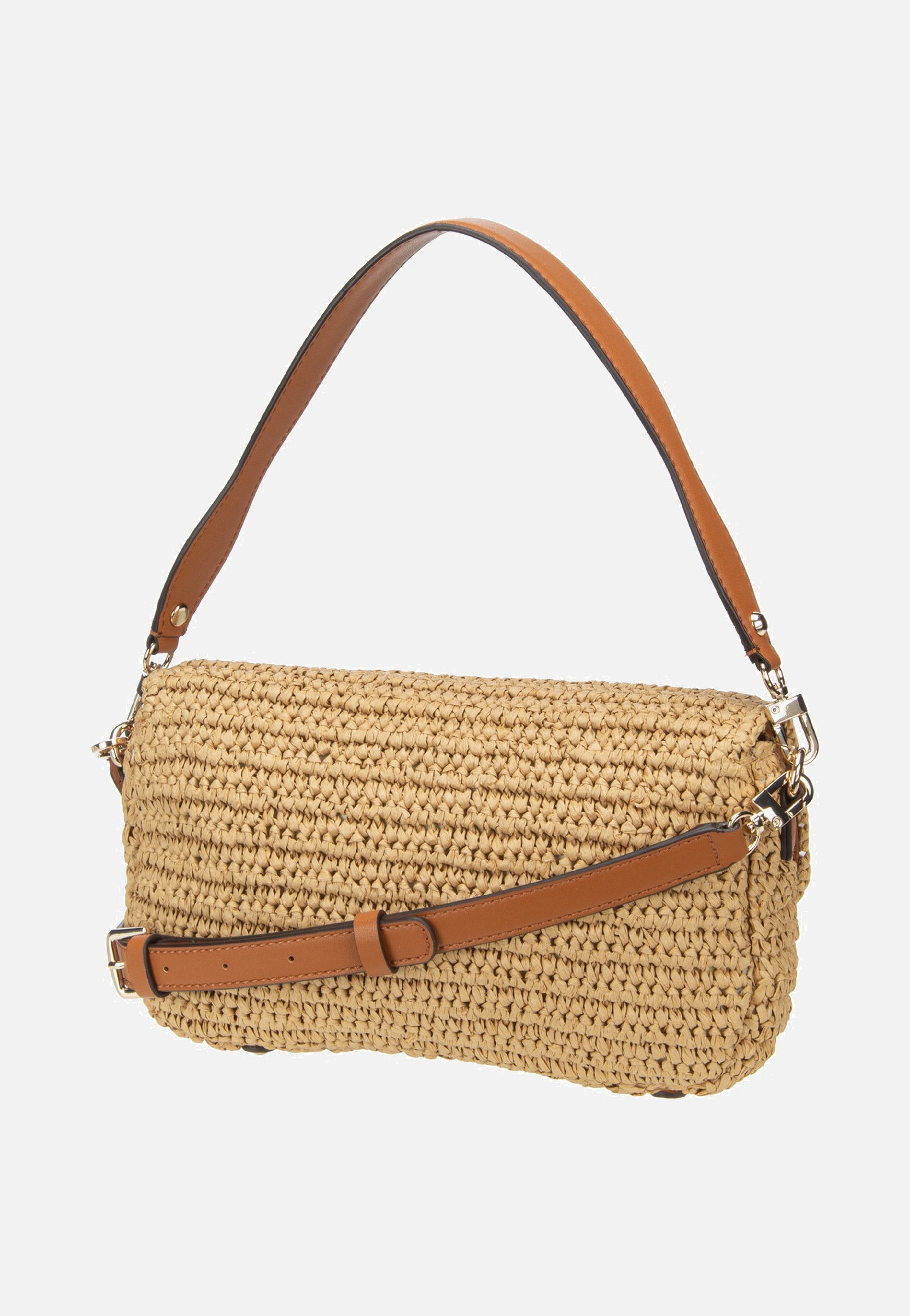 Guess Ofelia Flap Shoulder 23190 Natural/Cognac Schultertasche