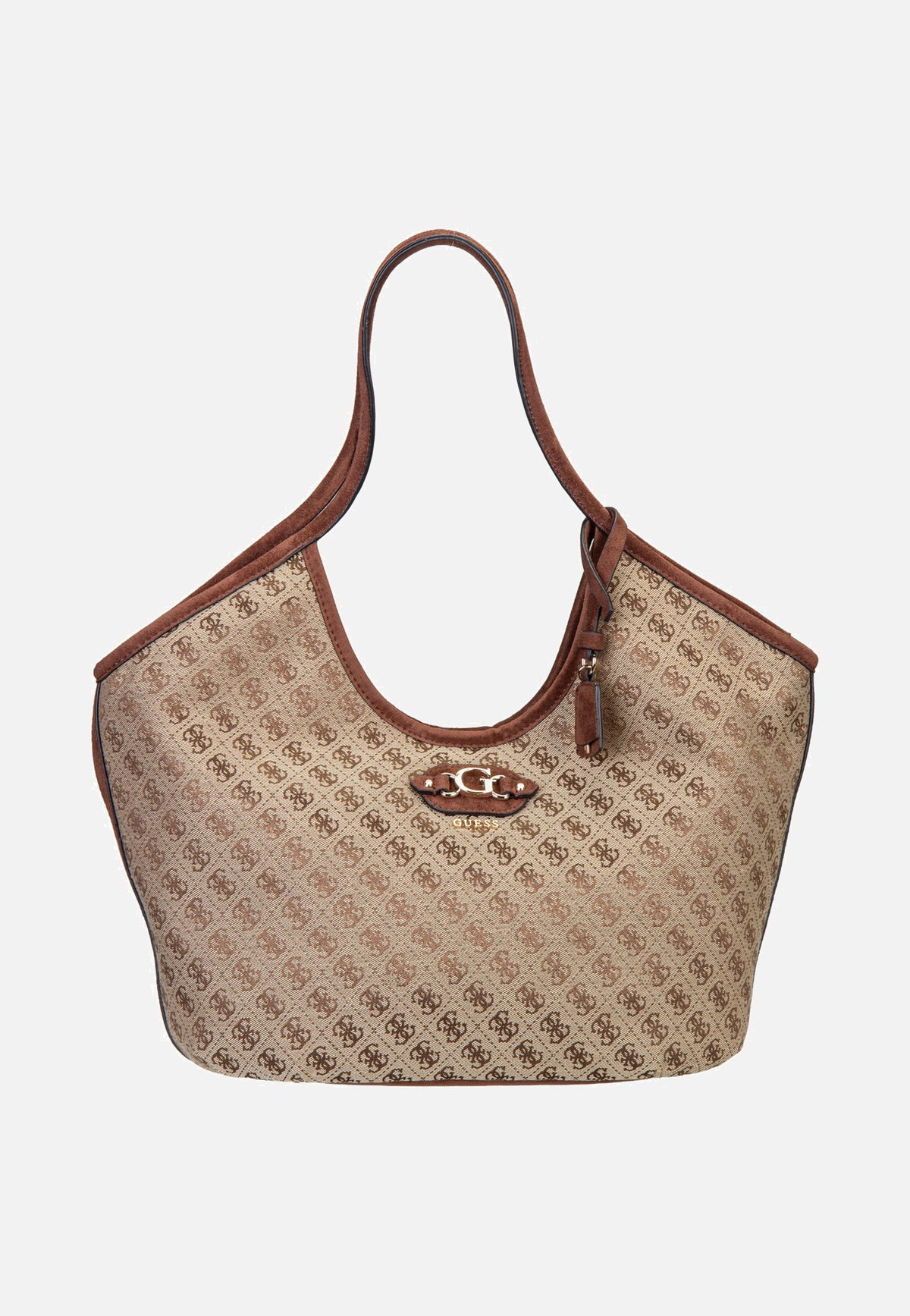 Guess Samantha Girlfriend 13230 Latte Logo/Brown Shopper