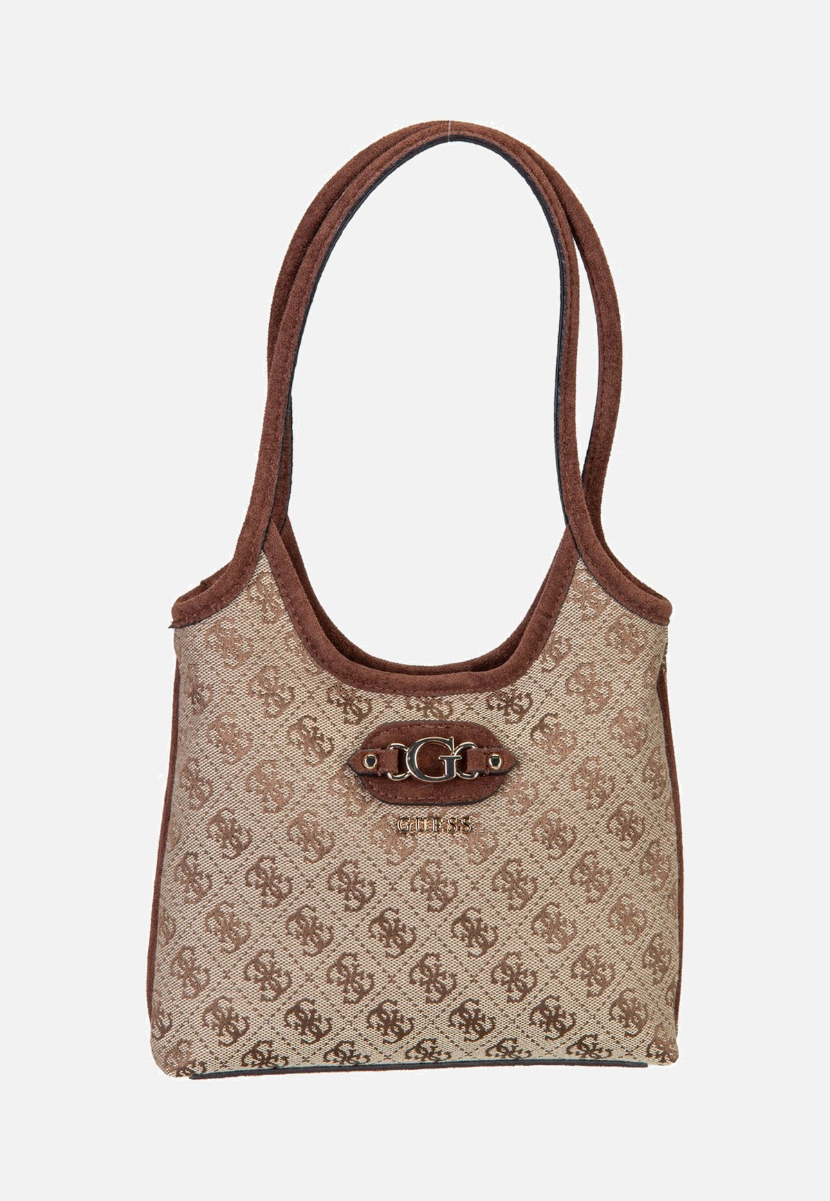 Guess Samantha Mini 13750 Latte Logo/Brown Schultertasche