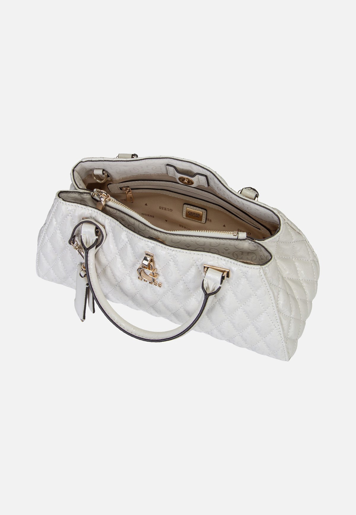 Guess Tamara Girlfriend 23060 Bone Satchel