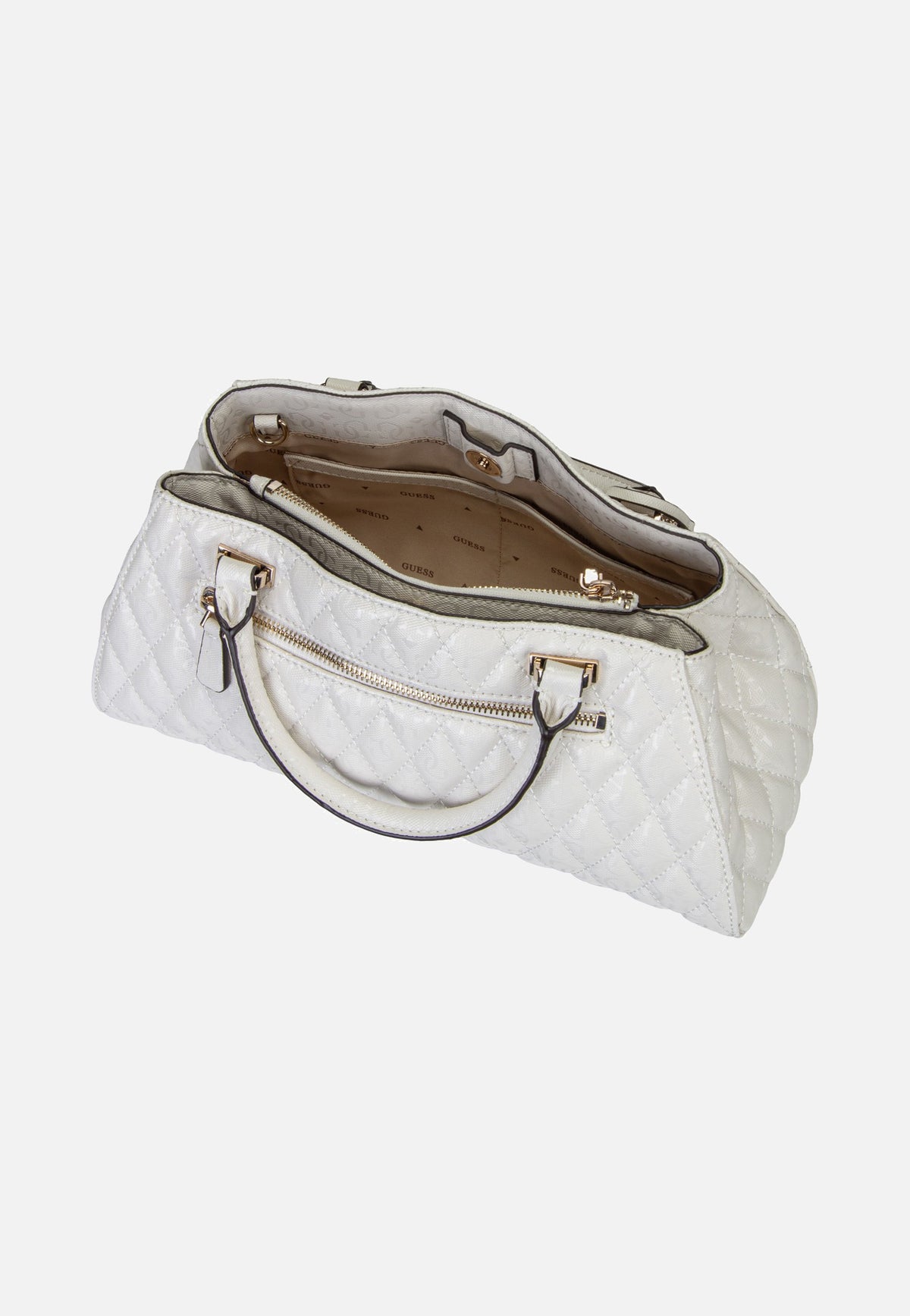 Guess Tamara Girlfriend 23060 Bone Satchel