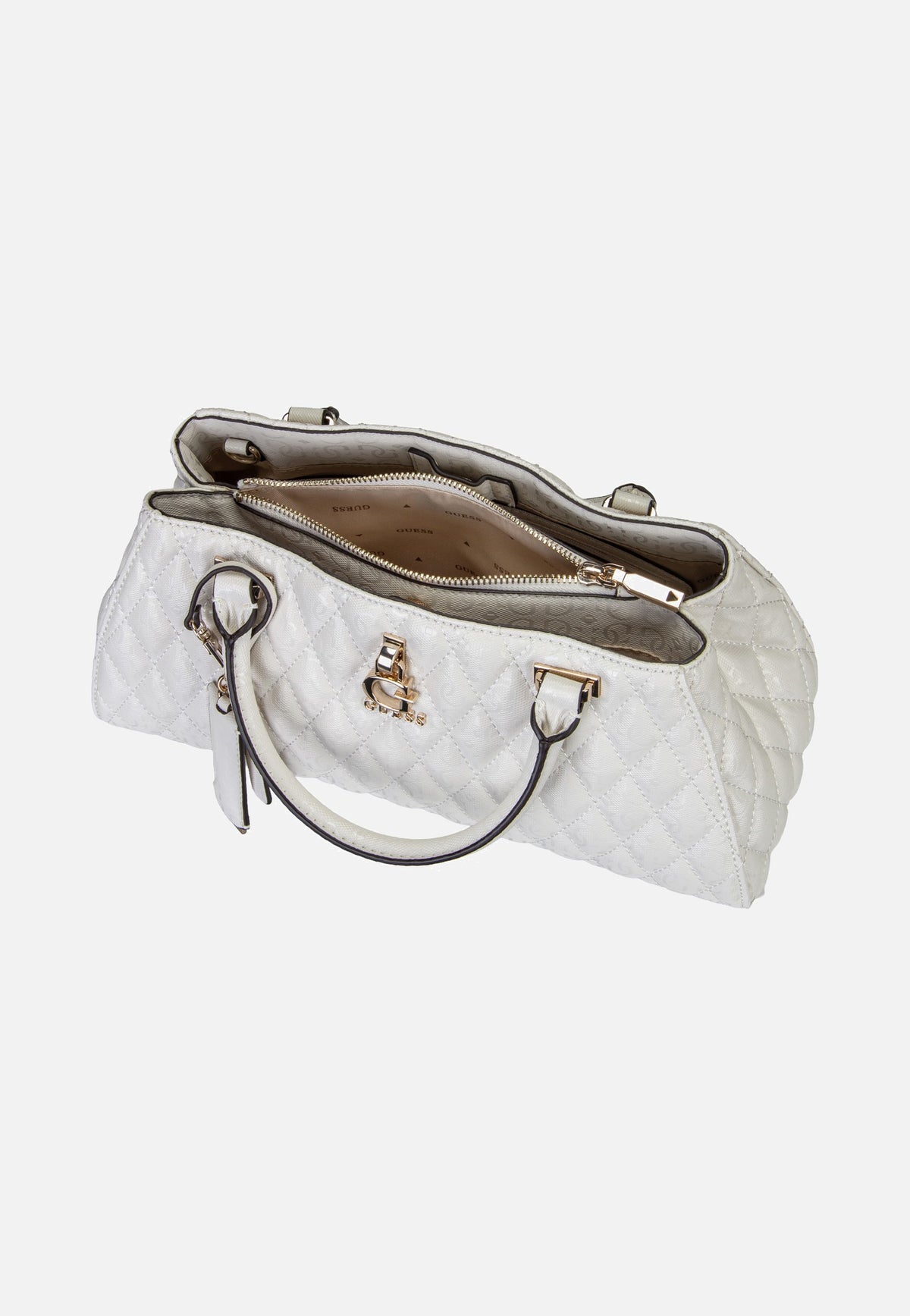 Guess Tamara Girlfriend 23060 Bone Satchel