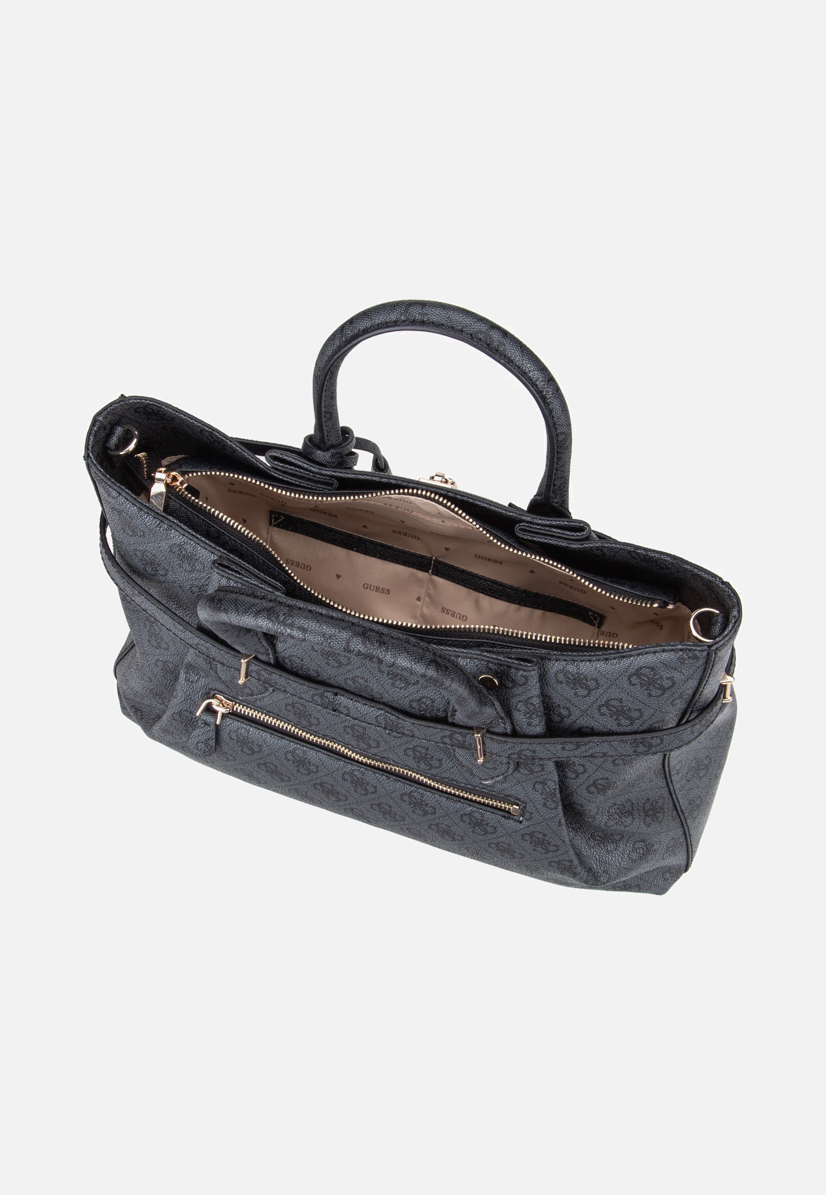 Guess Yesba Girlfriend Coal Logo Satchel