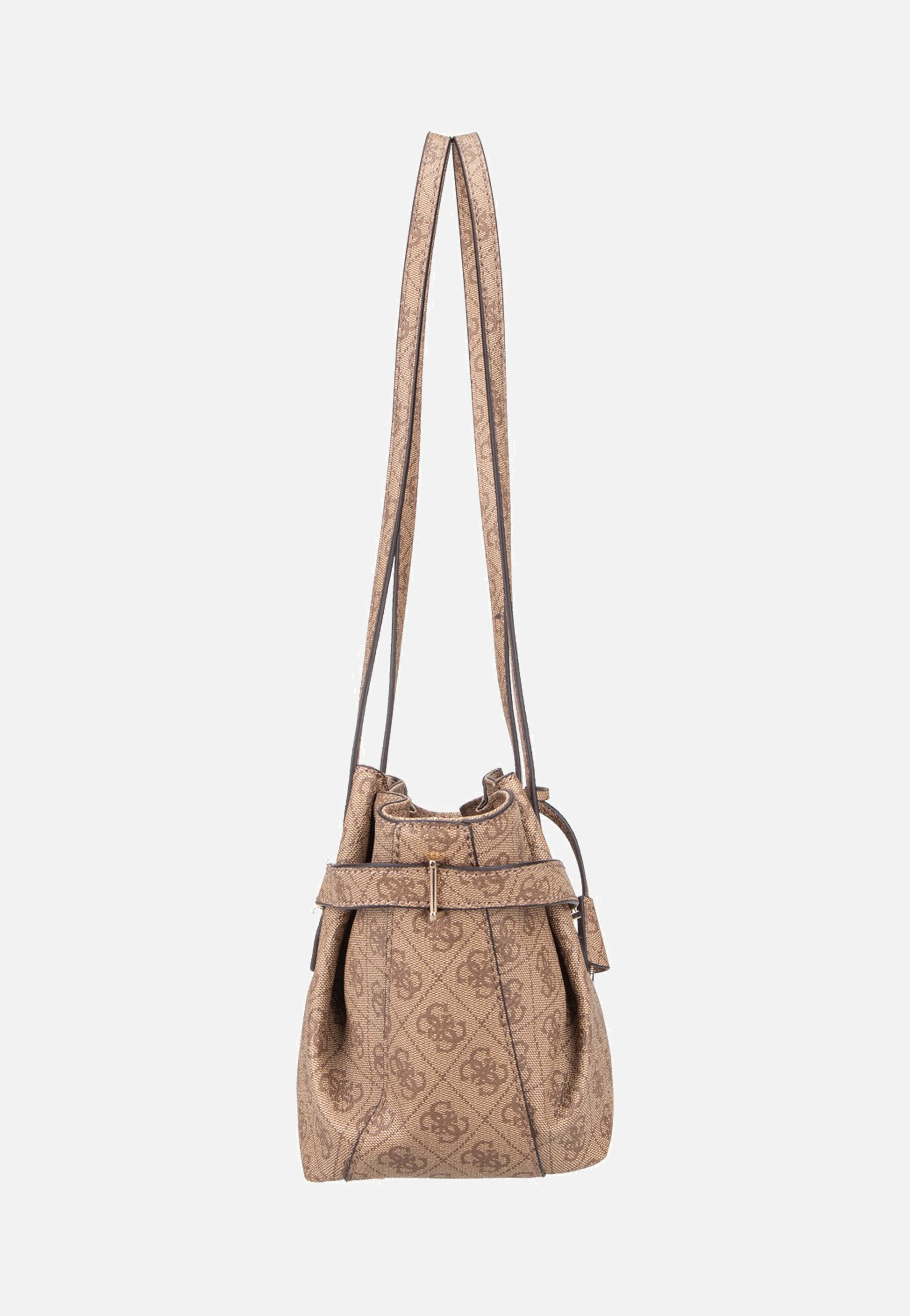 Guess Yesba Girlfriend Shoulder Latte Logo Satchel