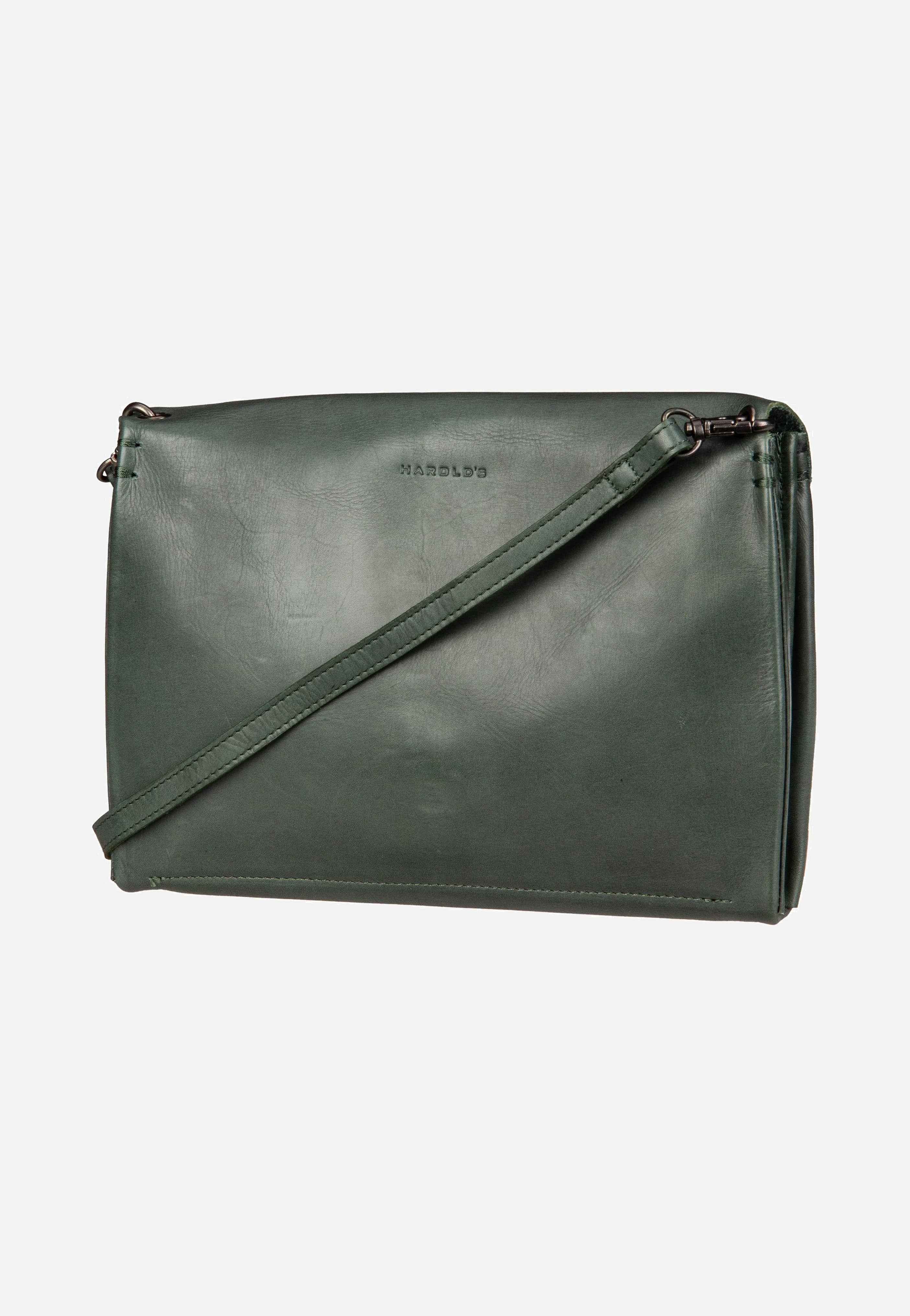 Harold's Fold Handbag Clutch L FO3 Grün Umhängetasche