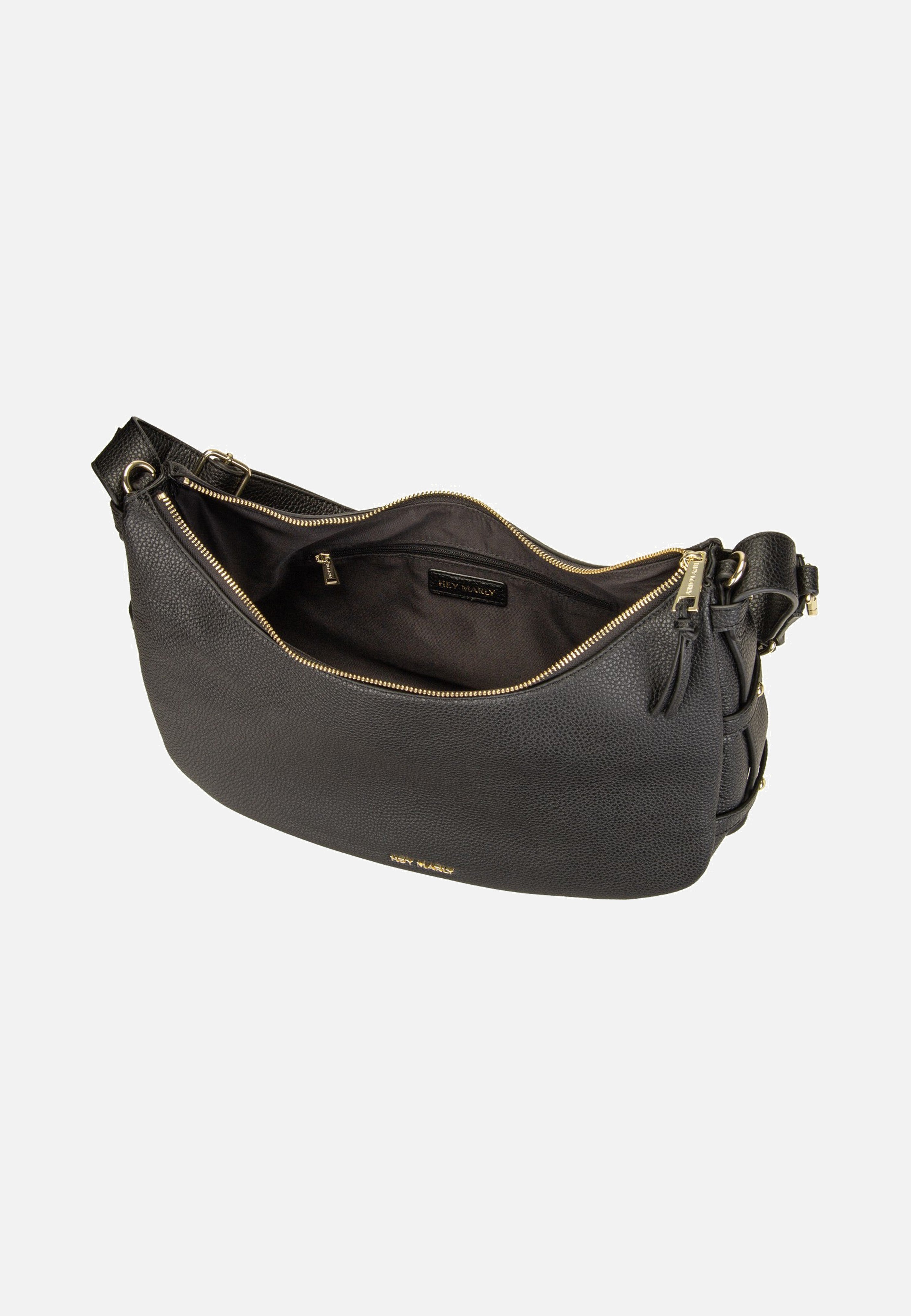 Hey Marly Lifetime Sister M Black Hobo Bag