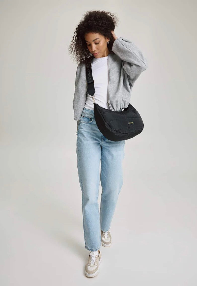 Hey Marly Lifetime Buddy M Black Crossbody Bag