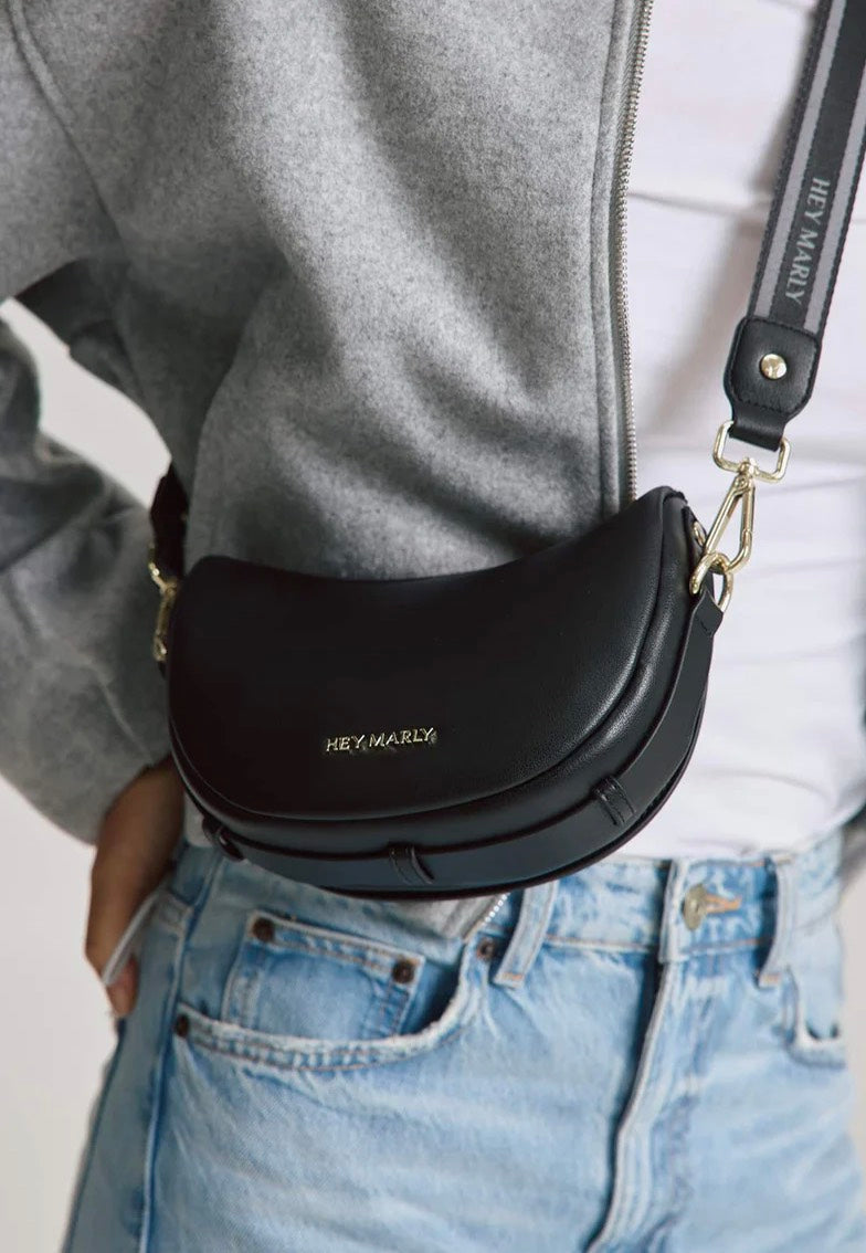 Hey Marly Sporty Sister Black Crossbody Bag