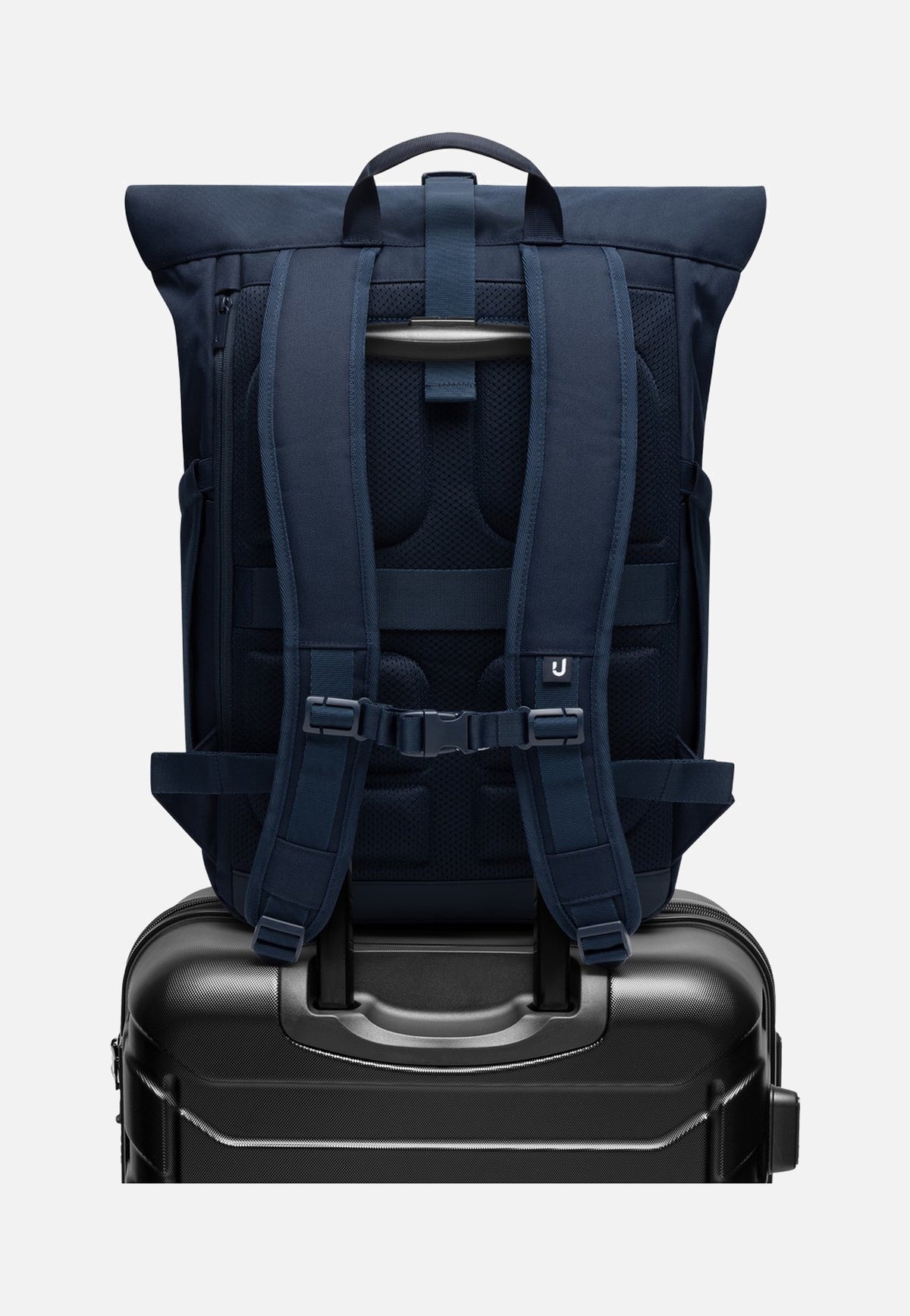 Johnny Urban Allen Large Dunkelblau Rolltop Rucksack