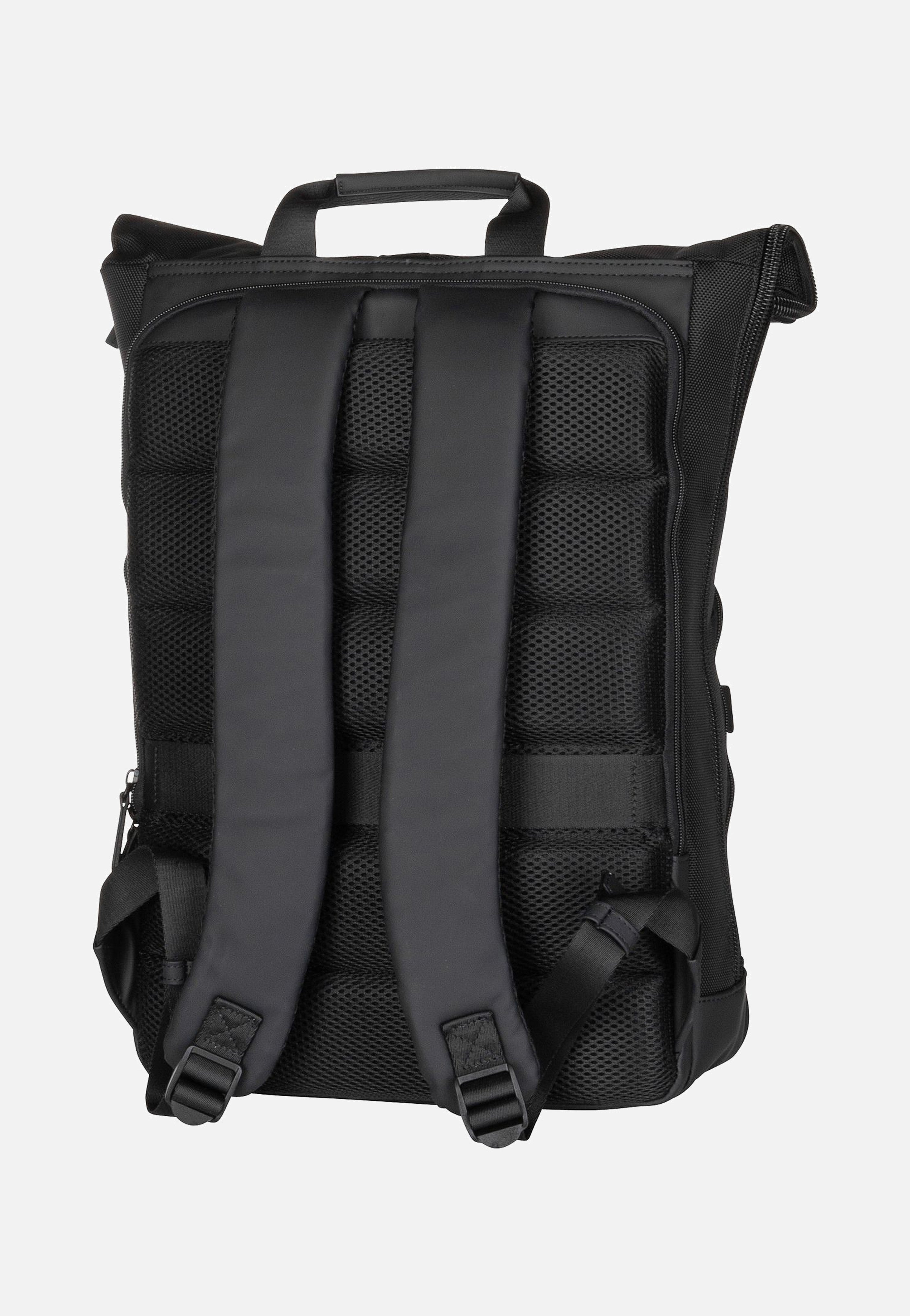 Jost Balling Kurier 4015 Schwarz Rolltop Rucksack