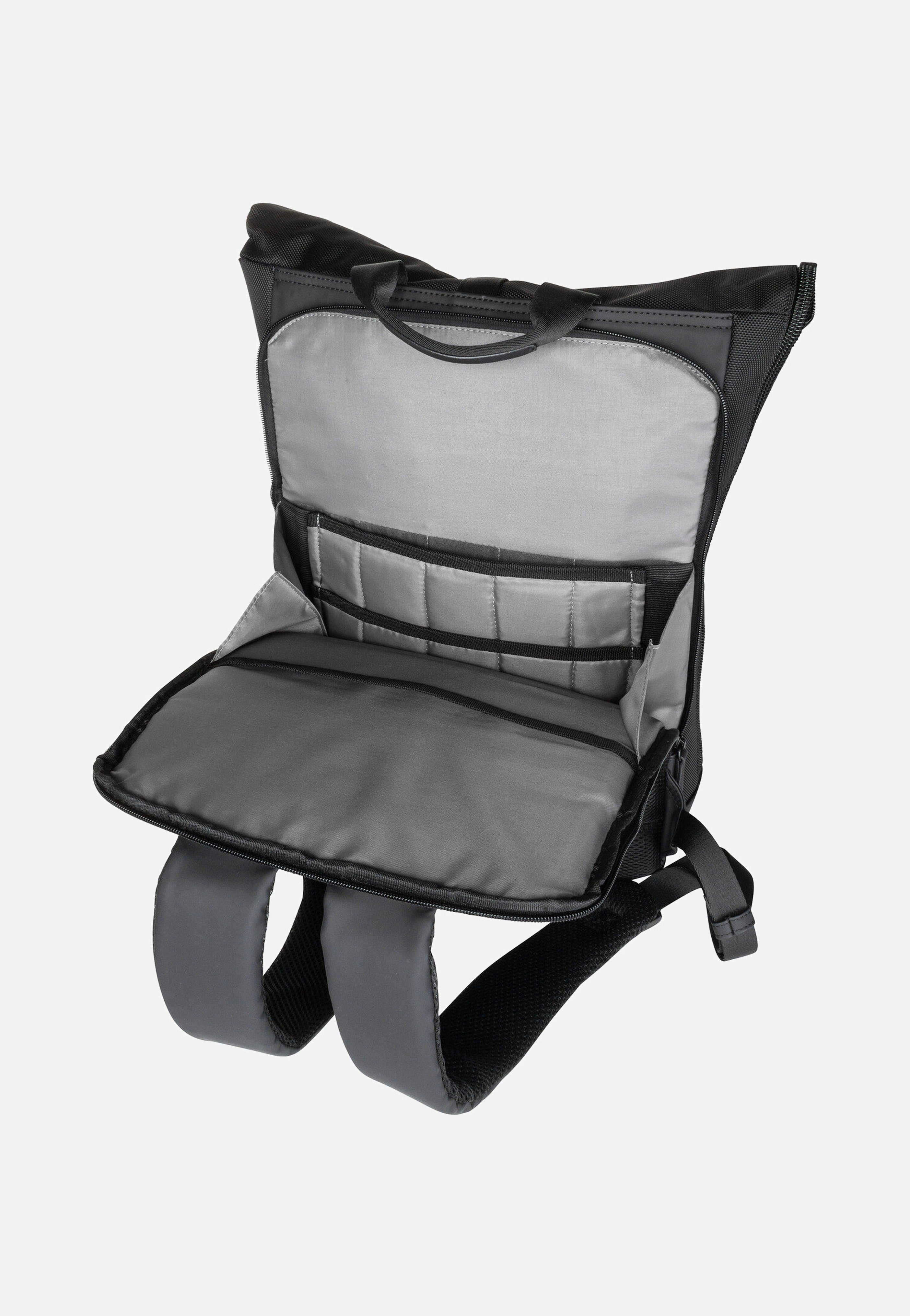 Jost Balling Kurier 4015 Schwarz Rolltop Rucksack