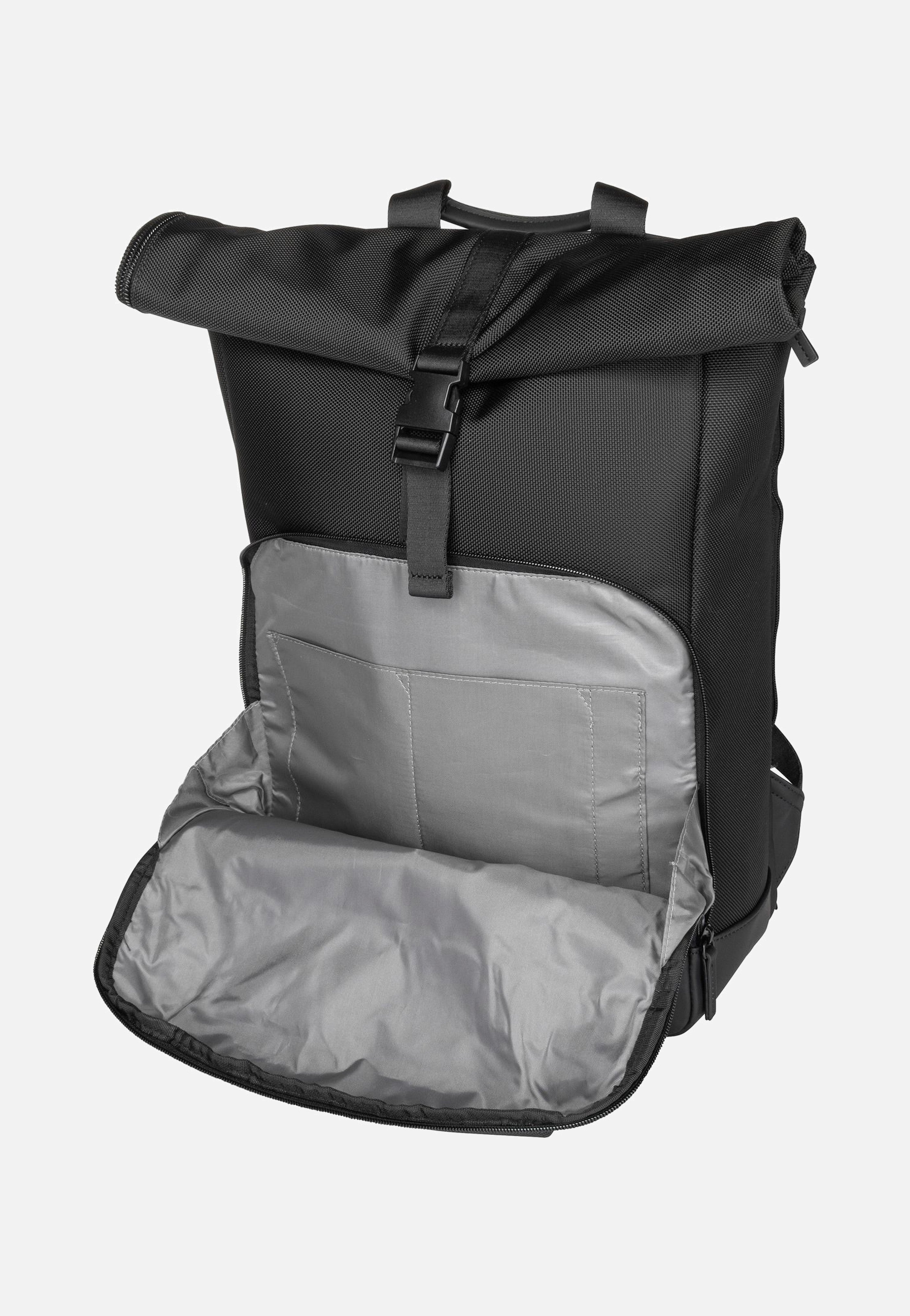 Jost Balling Kurier 4015 Schwarz Rolltop Rucksack