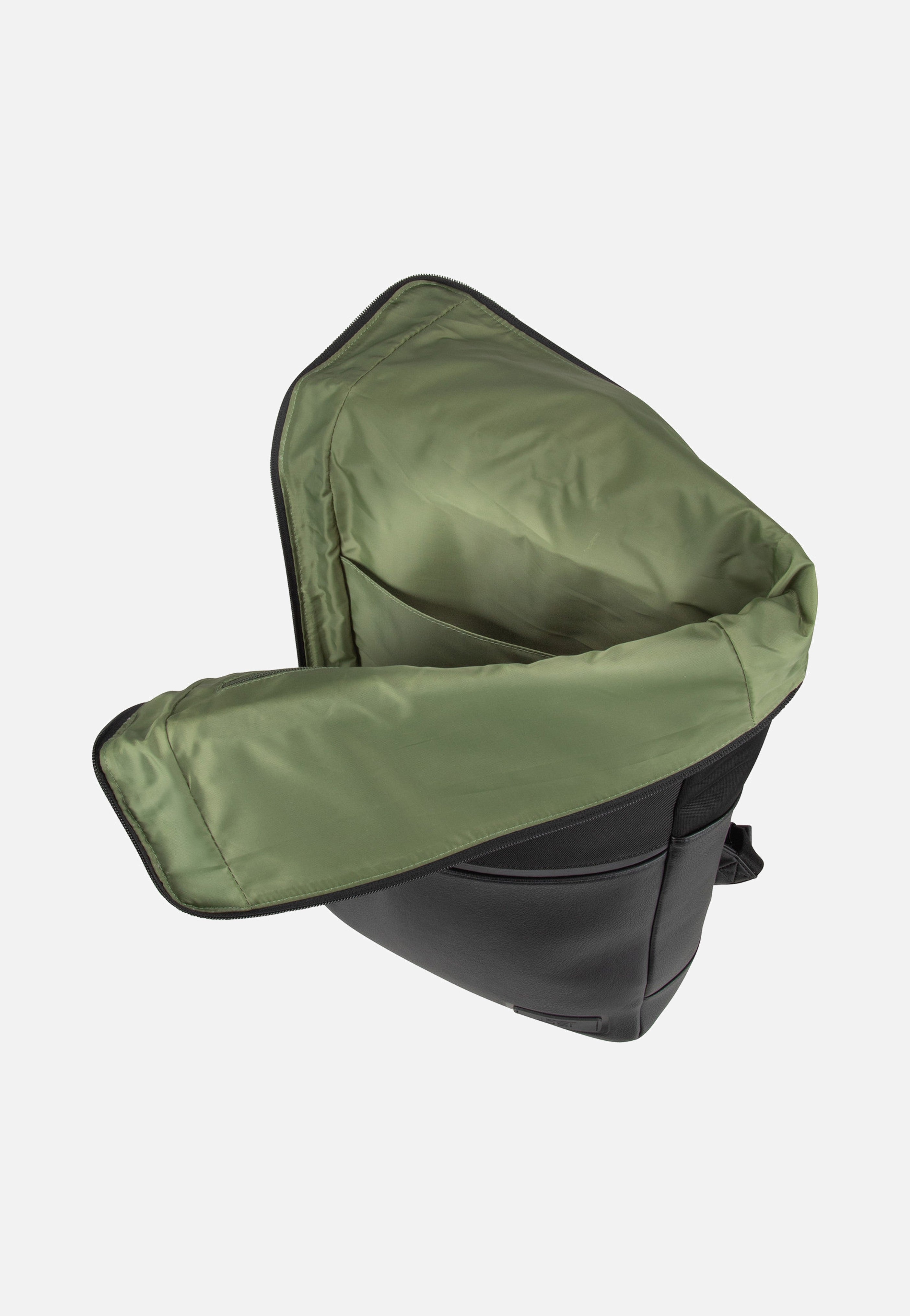 Jost Riga Courier Black Rolltop Rucksack