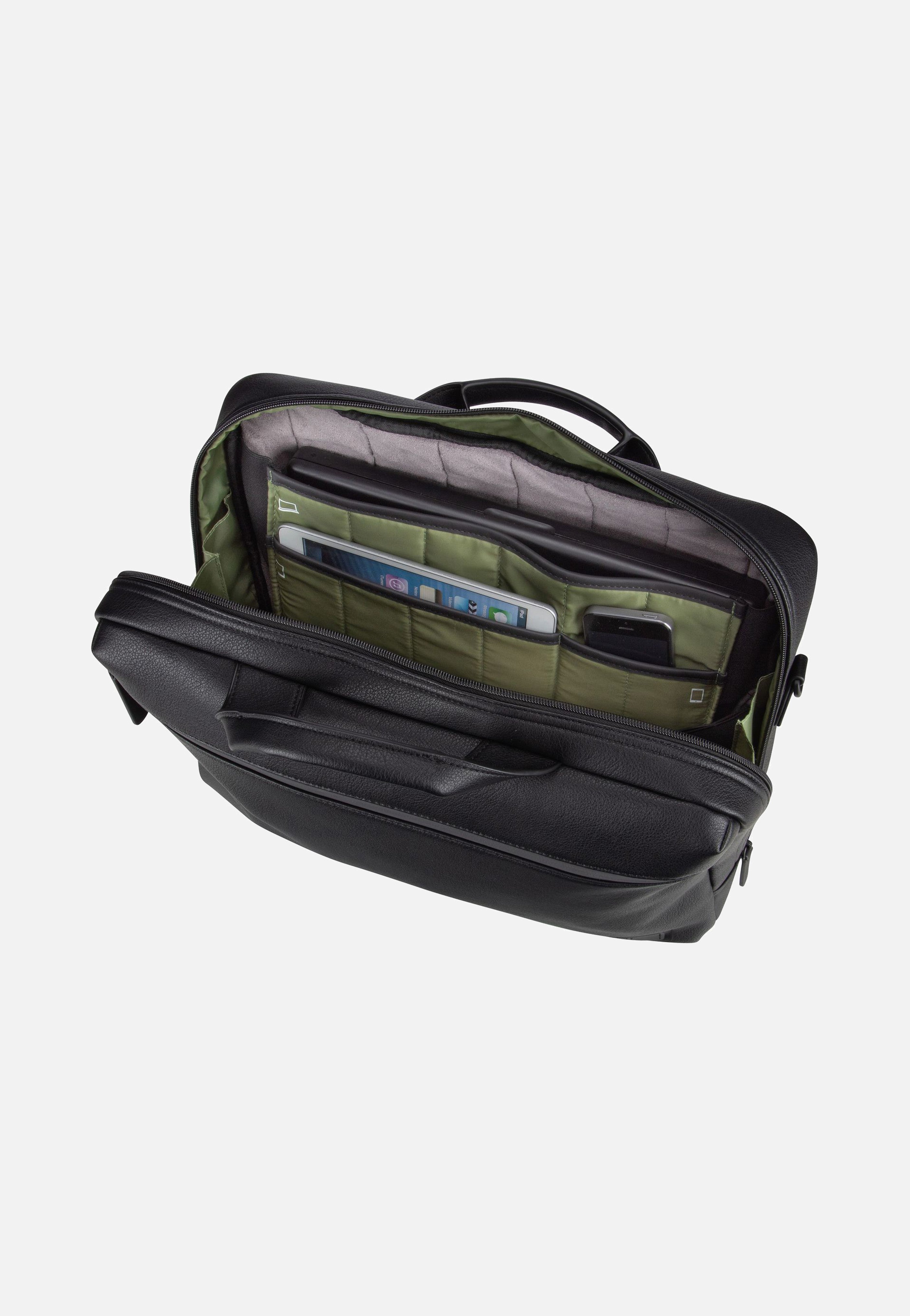Jost Riga Business Bag 1 Comp Black Aktentasche