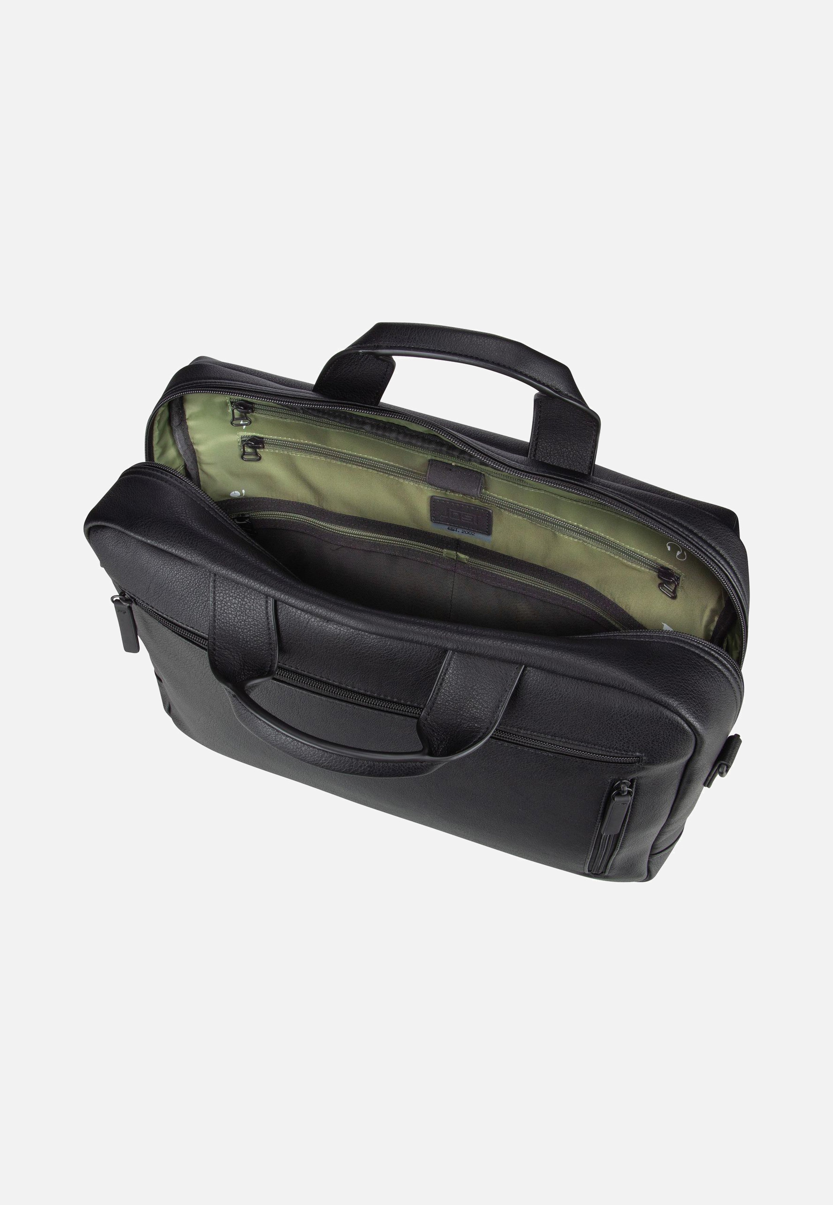 Jost Riga Business Bag 1 Comp Black Aktentasche