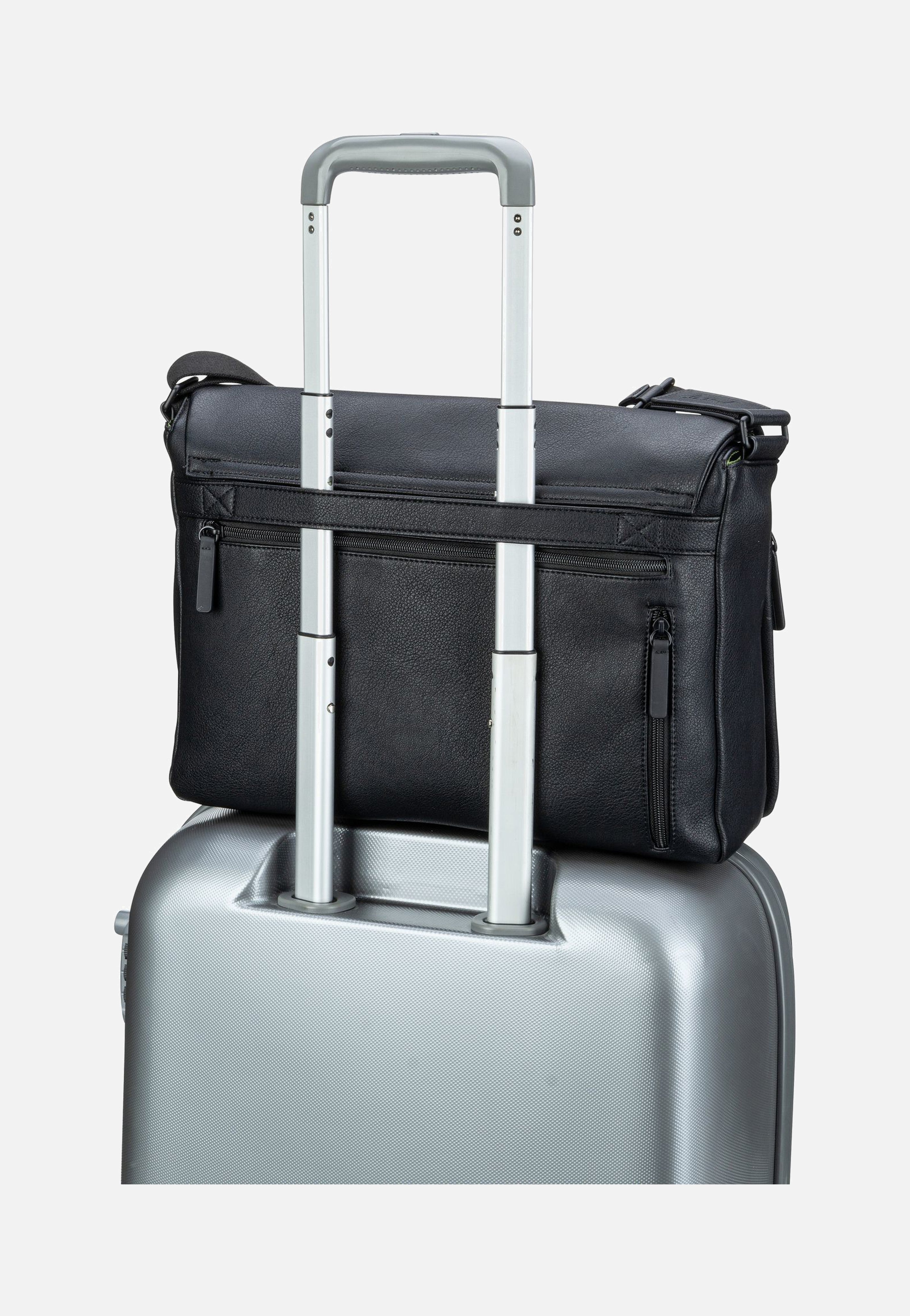 Jost Riga Flap L Black Messenger Bag