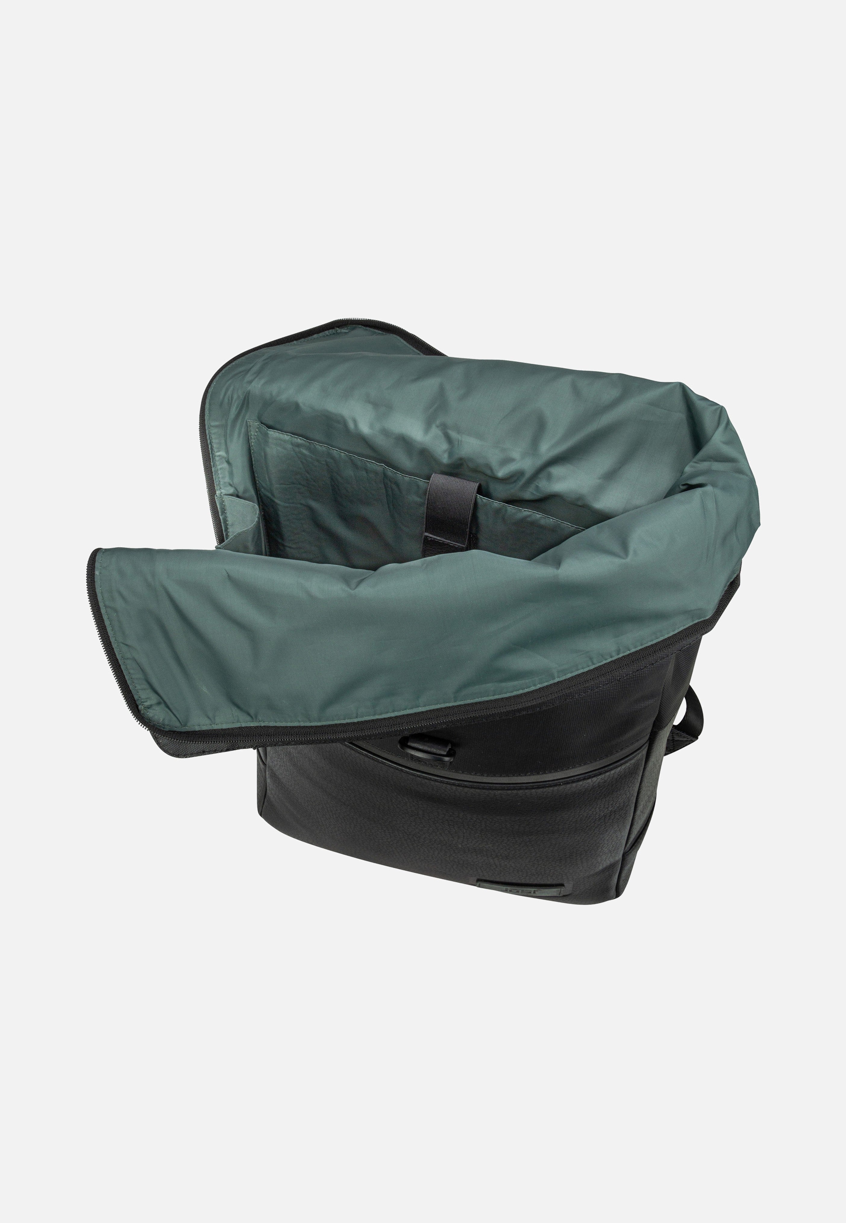 Jost Stockholm Courier Black Rolltop Rucksack